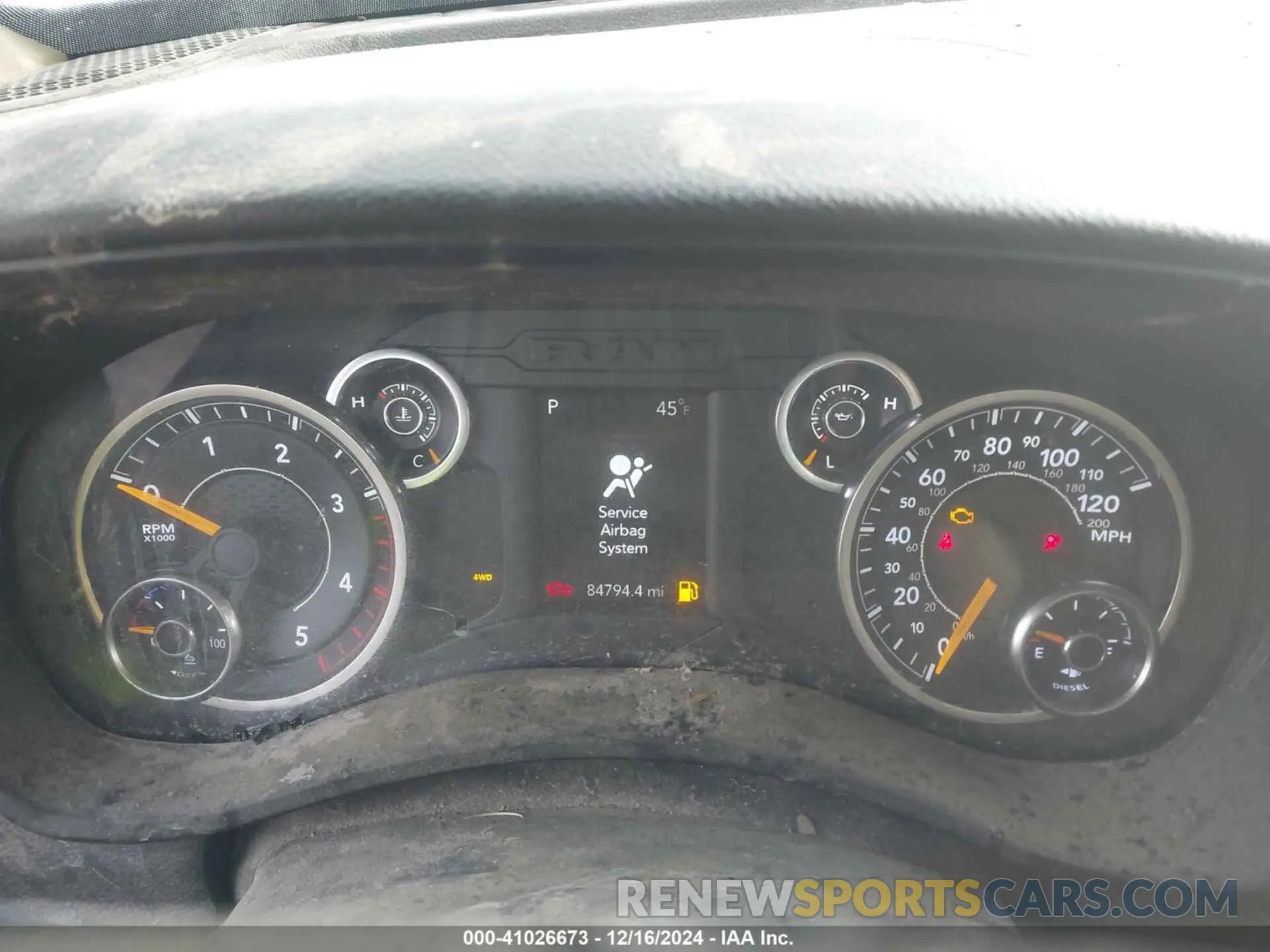 7 Photograph of a damaged car 3C6UR5DL2KG544594 RAM 2500 2019