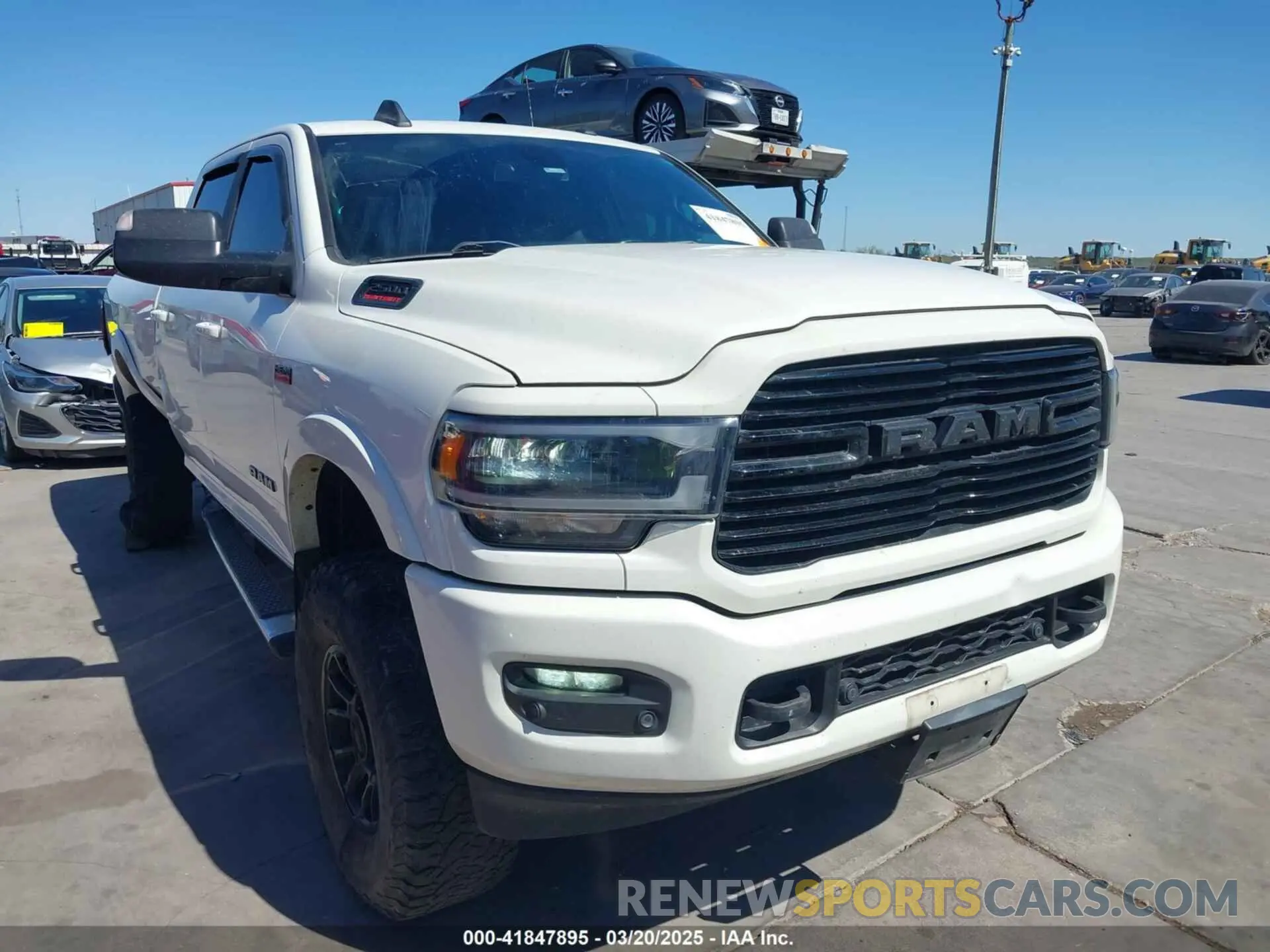 1 Photograph of a damaged car 3C6UR5FJ0KG684641 RAM 2500 2019