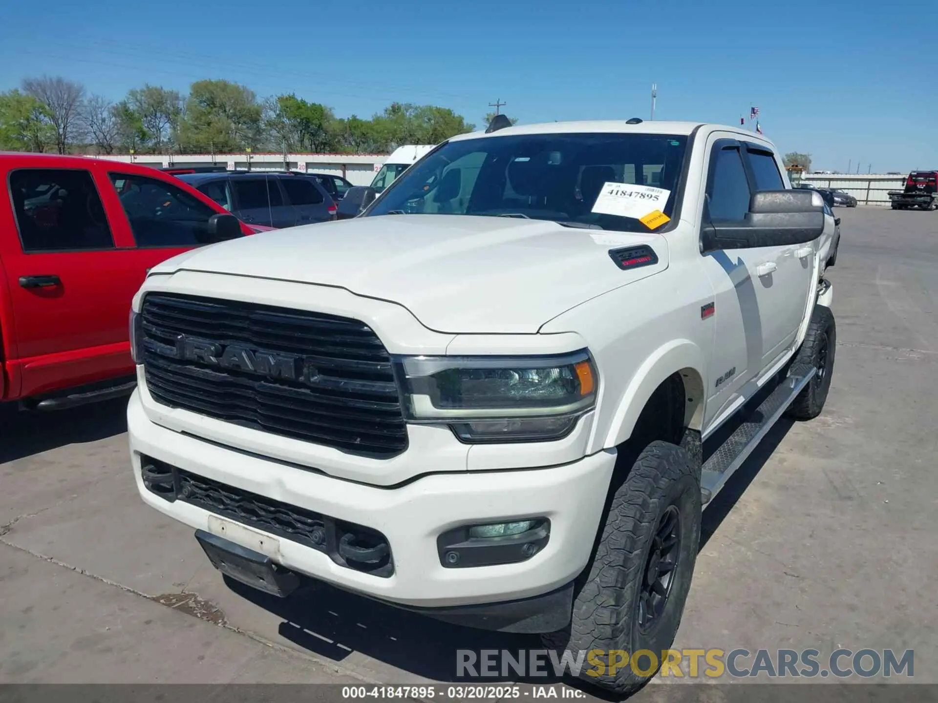 2 Photograph of a damaged car 3C6UR5FJ0KG684641 RAM 2500 2019