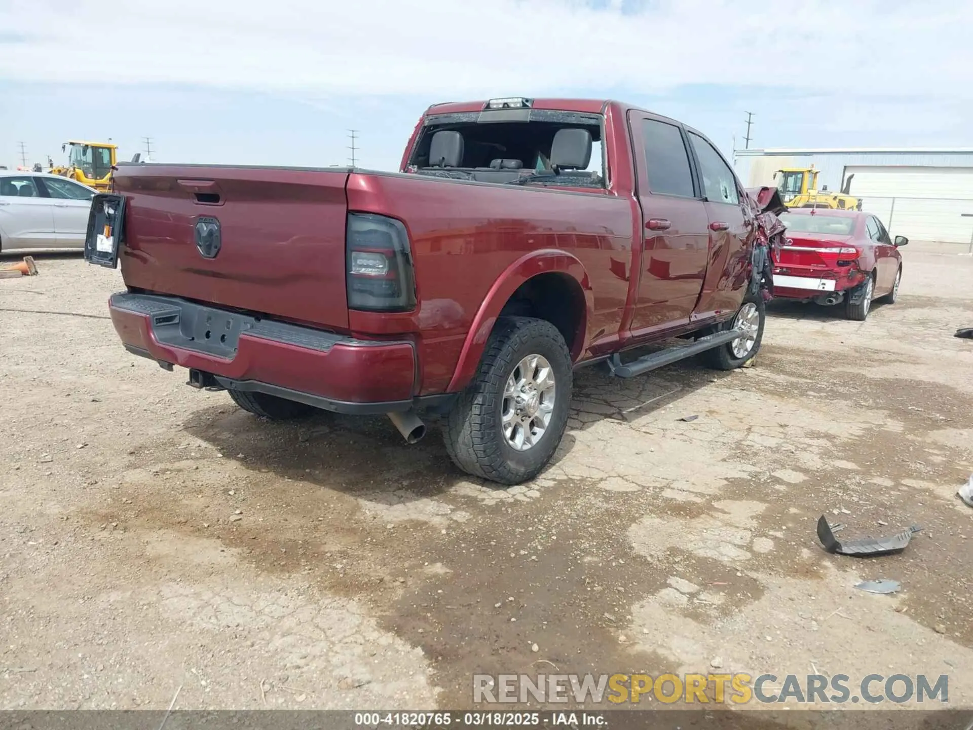 4 Photograph of a damaged car 3C6UR5FL1KG615300 RAM 2500 2019