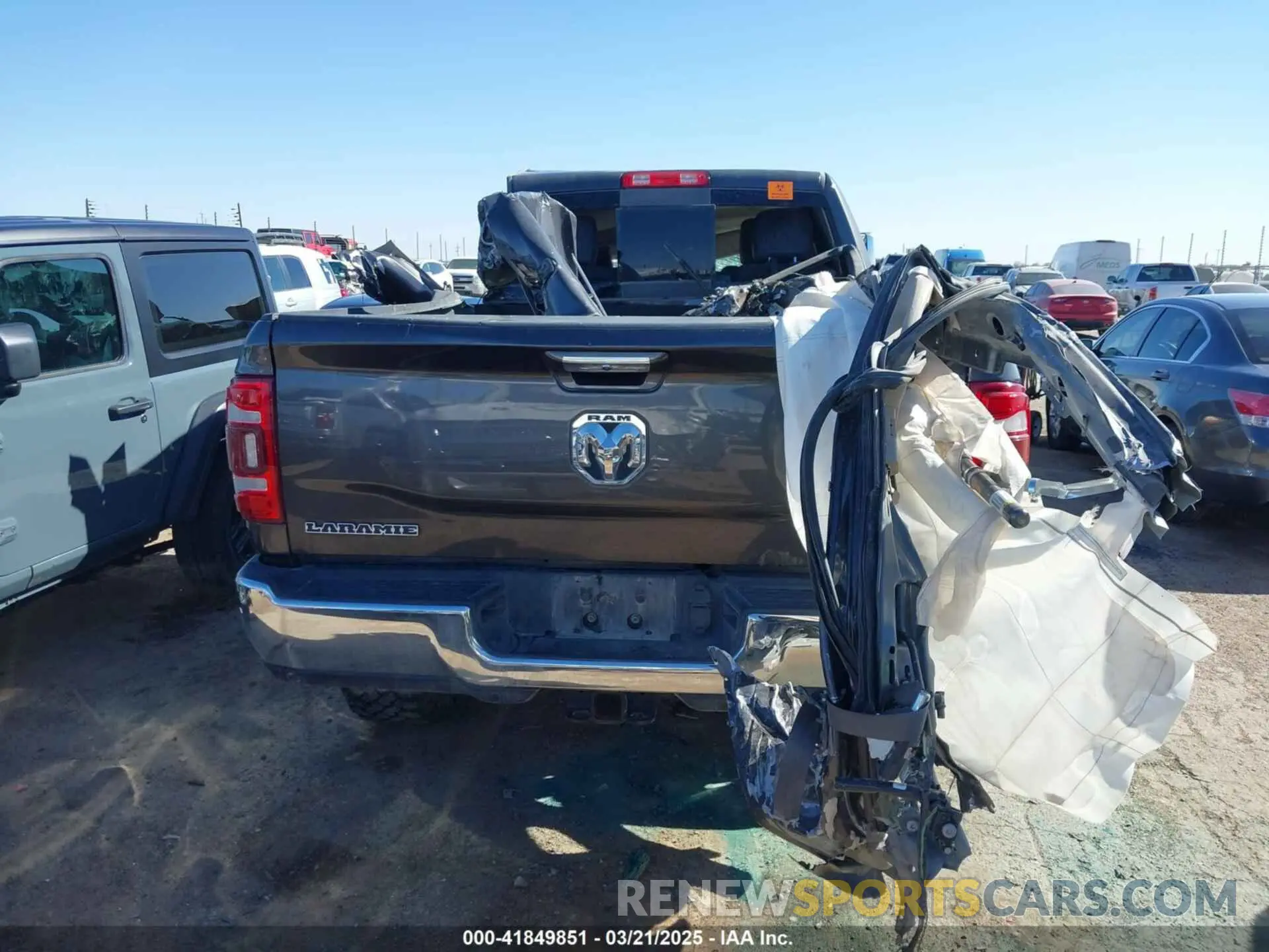 16 Photograph of a damaged car 3C6UR5FL3KG595244 RAM 2500 2019