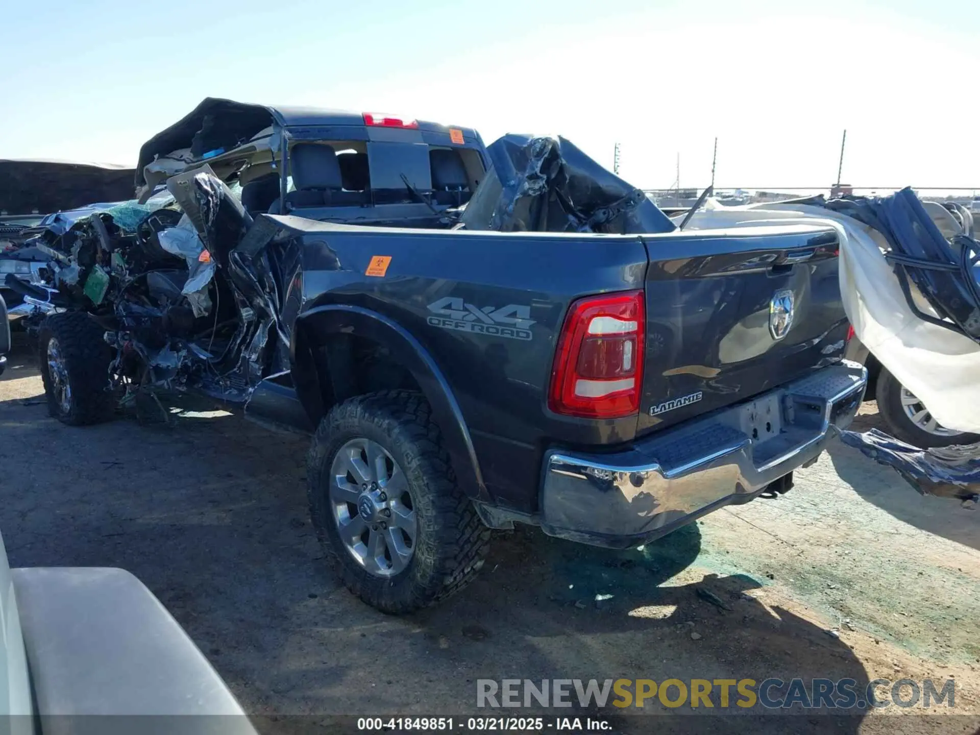 3 Photograph of a damaged car 3C6UR5FL3KG595244 RAM 2500 2019
