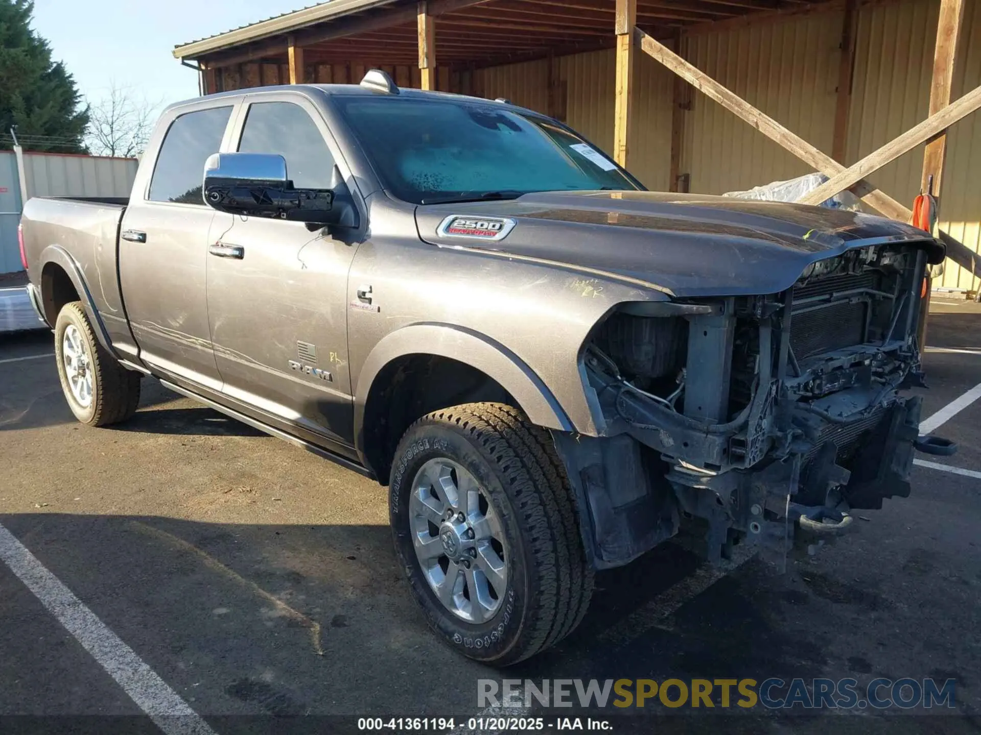 1 Photograph of a damaged car 3C6UR5FL5KG546188 RAM 2500 2019