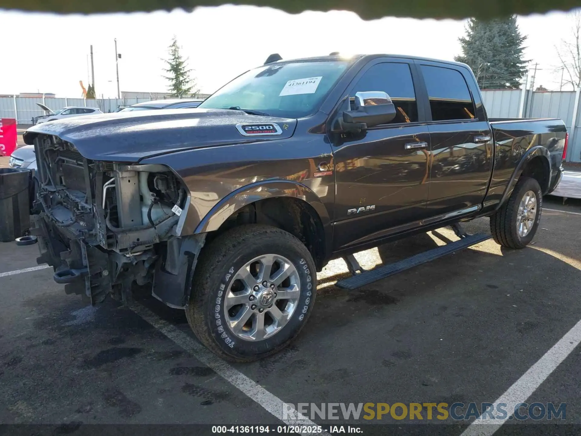 2 Photograph of a damaged car 3C6UR5FL5KG546188 RAM 2500 2019