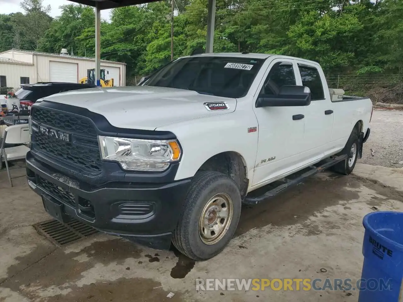 1 Photograph of a damaged car 3C6UR5HJ6KG604238 RAM 2500 2019