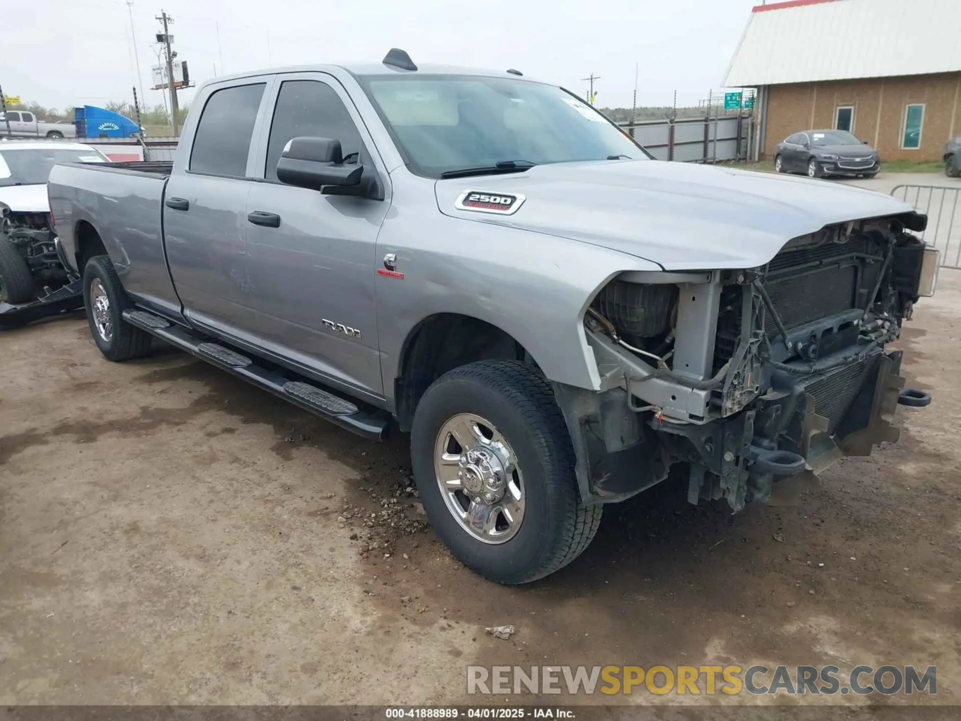 1 Photograph of a damaged car 3C6UR5HL9KG641236 RAM 2500 2019