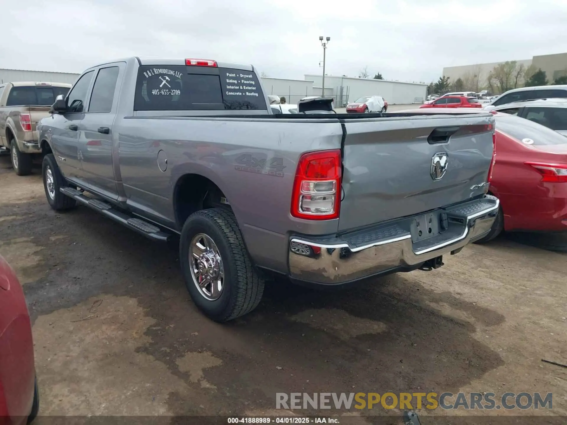 3 Photograph of a damaged car 3C6UR5HL9KG641236 RAM 2500 2019