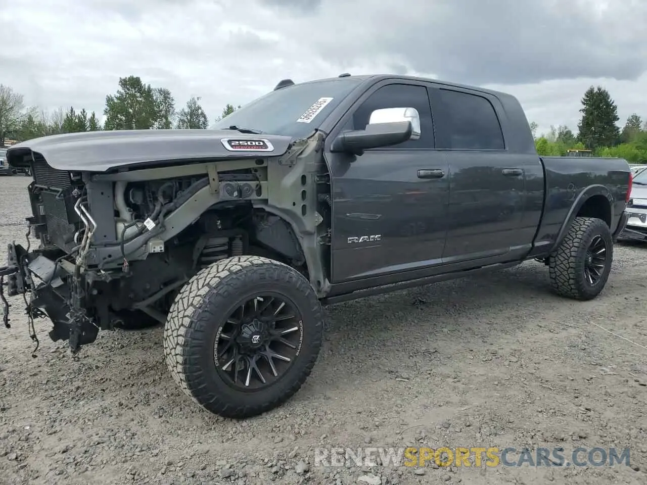 1 Photograph of a damaged car 3C6UR5NL1KG655006 RAM 2500 2019