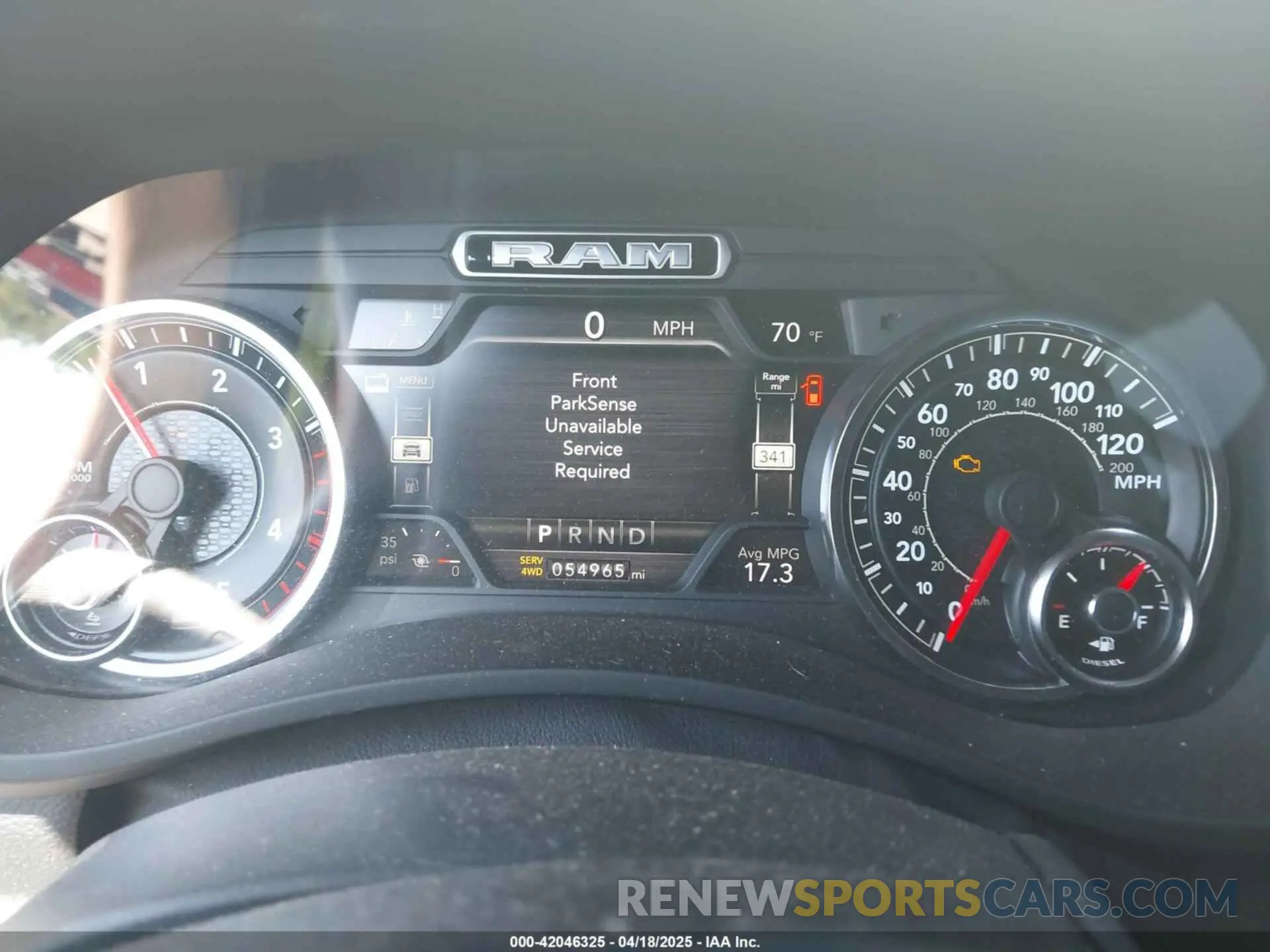 7 Photograph of a damaged car 3C6UR5NL2KG718789 RAM 2500 2019