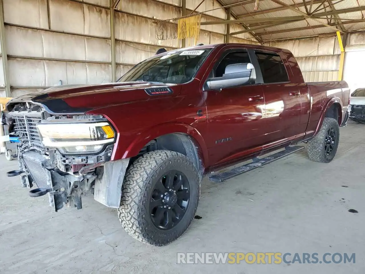 1 Photograph of a damaged car 3C6UR5NL3KG706893 RAM 2500 2019