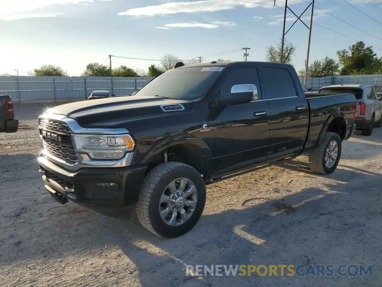 1 Photograph of a damaged car 3C6UR5SL2KG633908 RAM 2500 2019