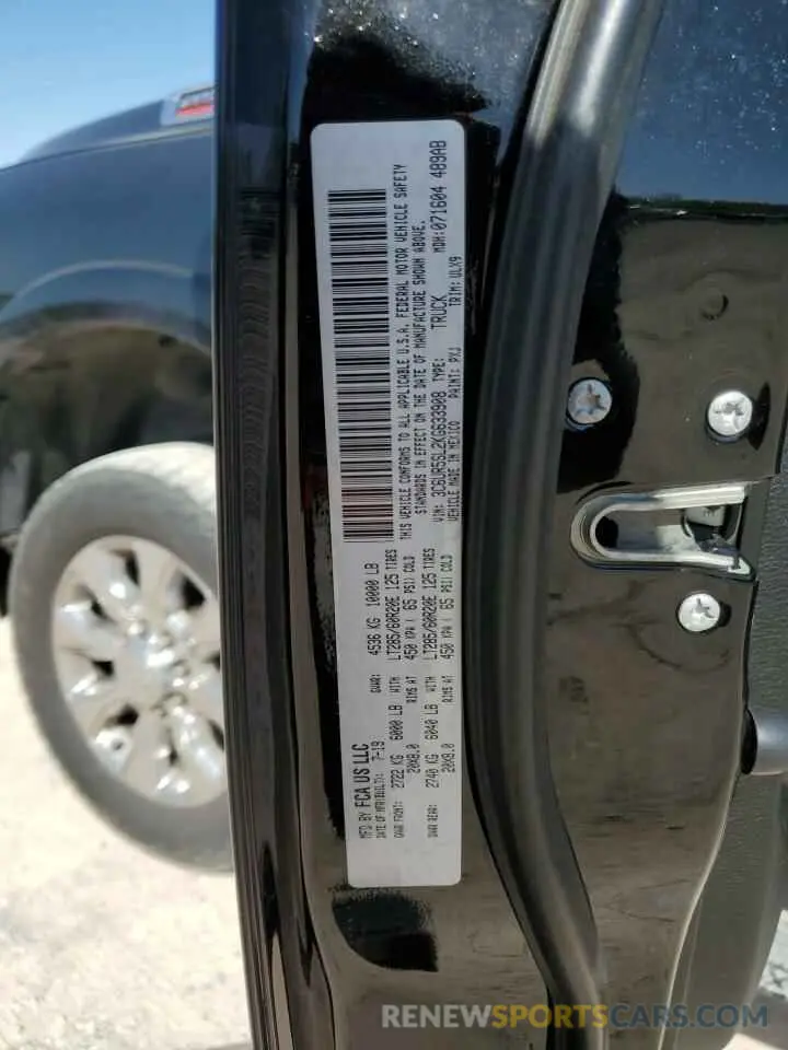 12 Photograph of a damaged car 3C6UR5SL2KG633908 RAM 2500 2019