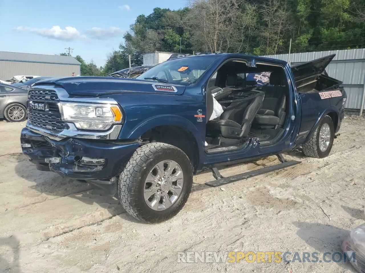 1 Photograph of a damaged car 3C6UR5SL6KG718850 RAM 2500 2019