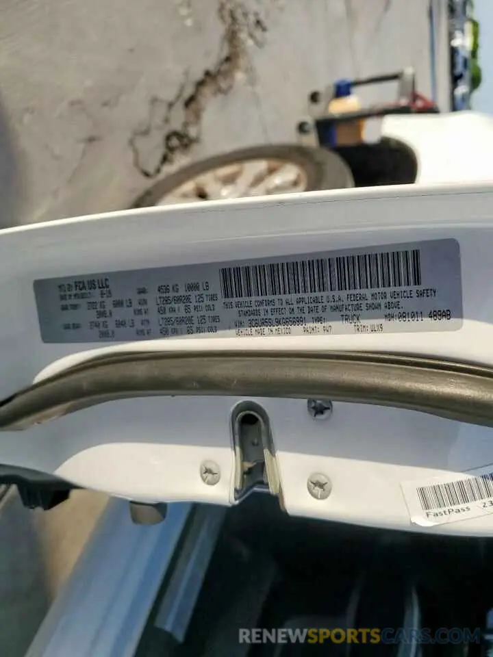14 Photograph of a damaged car 3C6UR5SL9KG656991 RAM 2500 2019