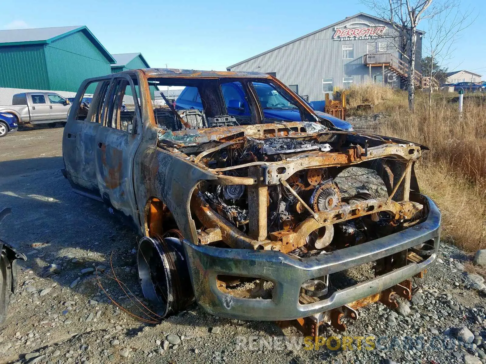 1 Photograph of a damaged car 3C6UR5TL1KG516478 RAM 2500 2019