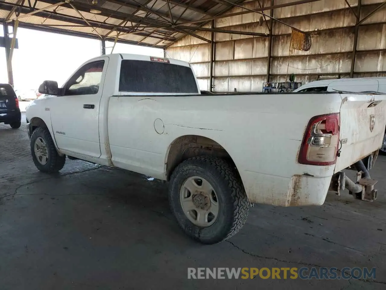 2 Photograph of a damaged car 3C7WR4AJ6KG586235 RAM 2500 2019