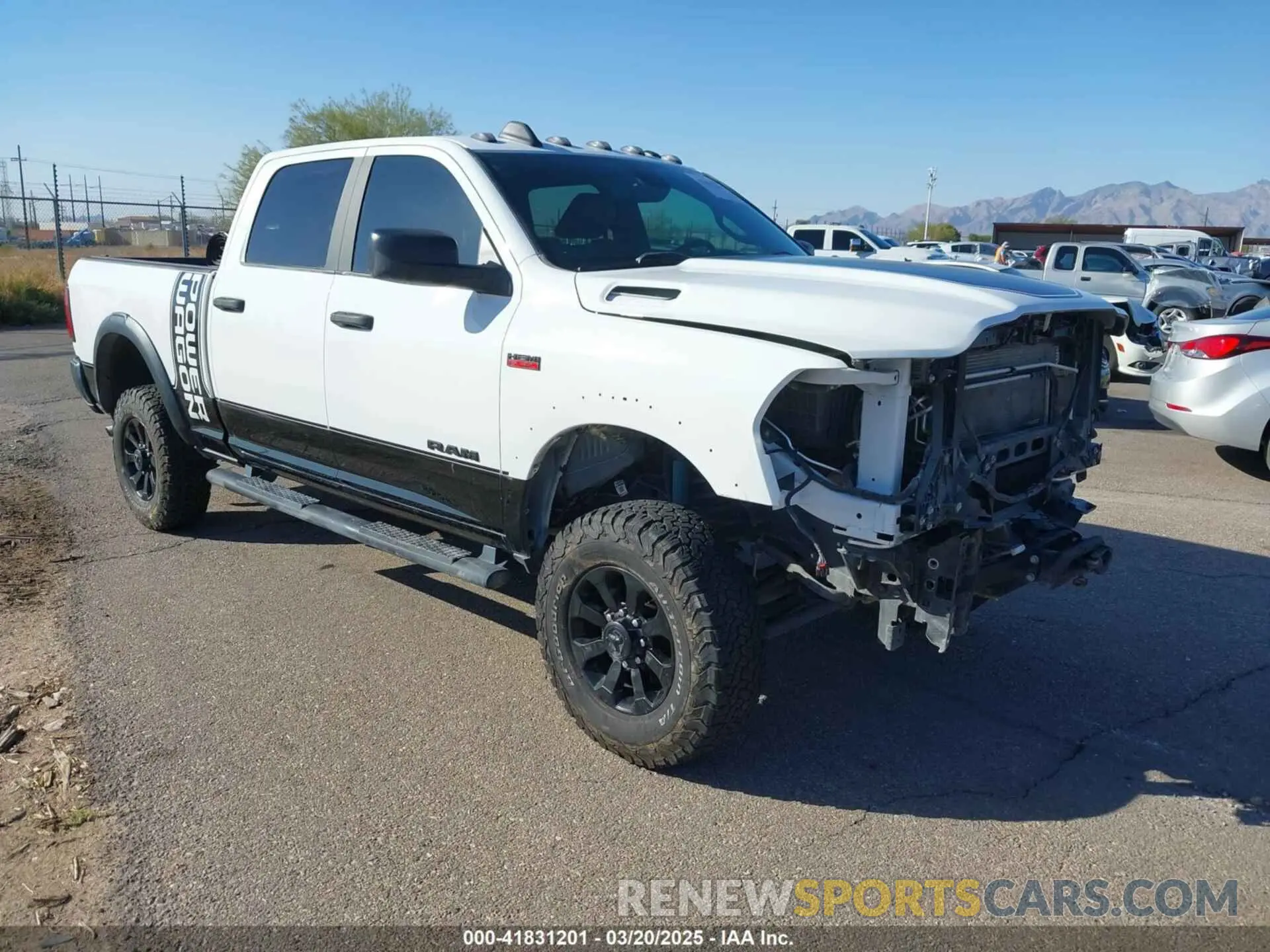 1 Photograph of a damaged car 3C6TR5EJ4LG274651 RAM 2500 2020