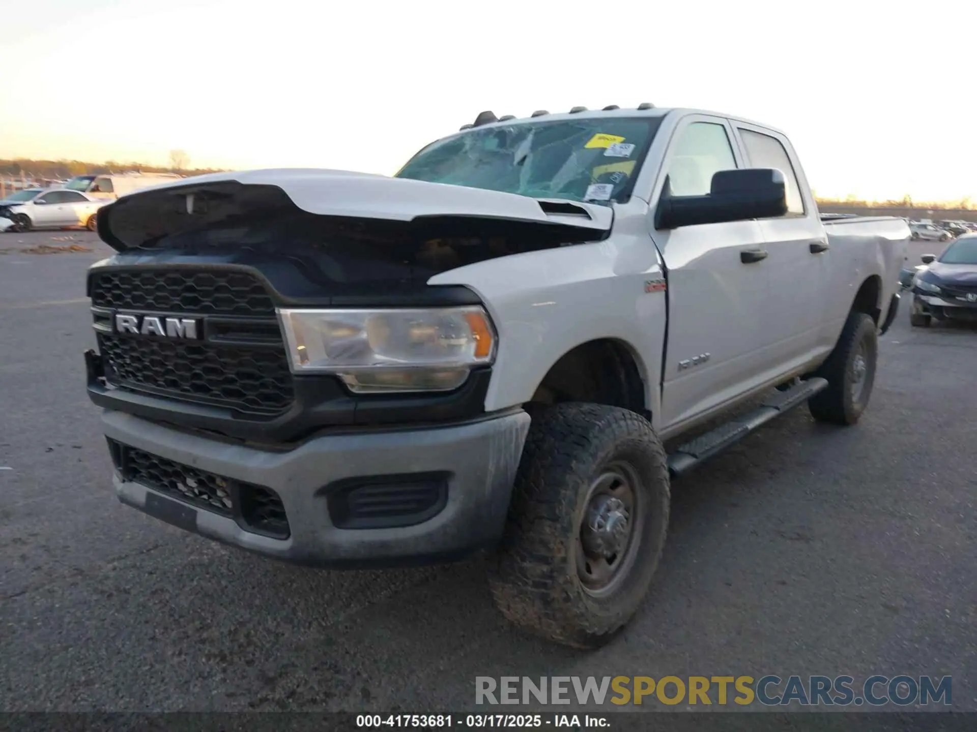 2 Photograph of a damaged car 3C6UR5CJ0LG250404 RAM 2500 2020