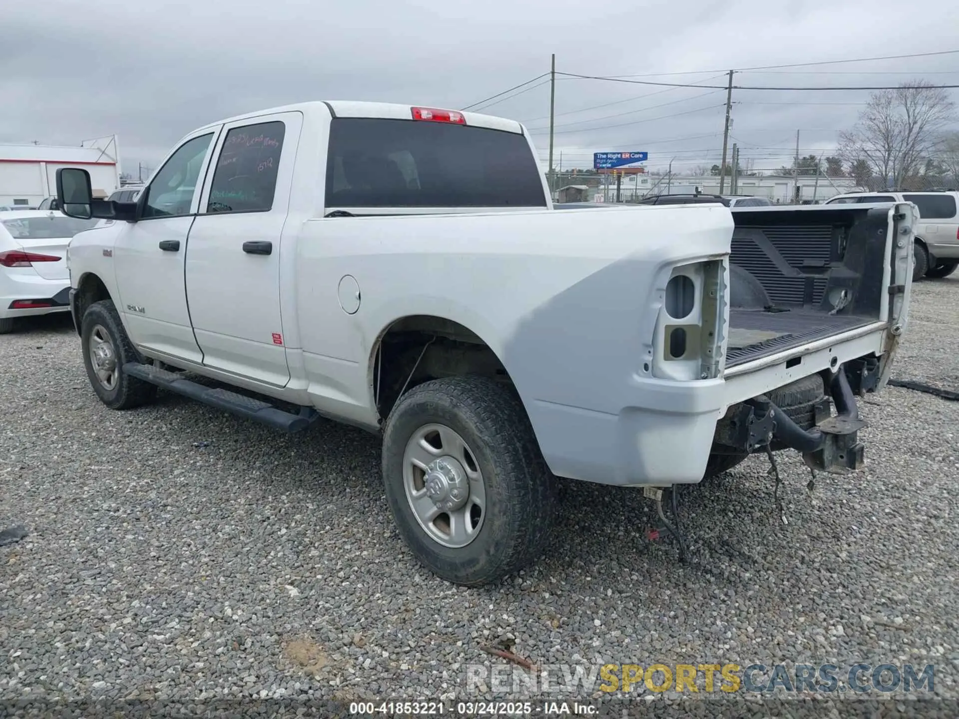 3 Photograph of a damaged car 3C6UR5CJ4LG272647 RAM 2500 2020