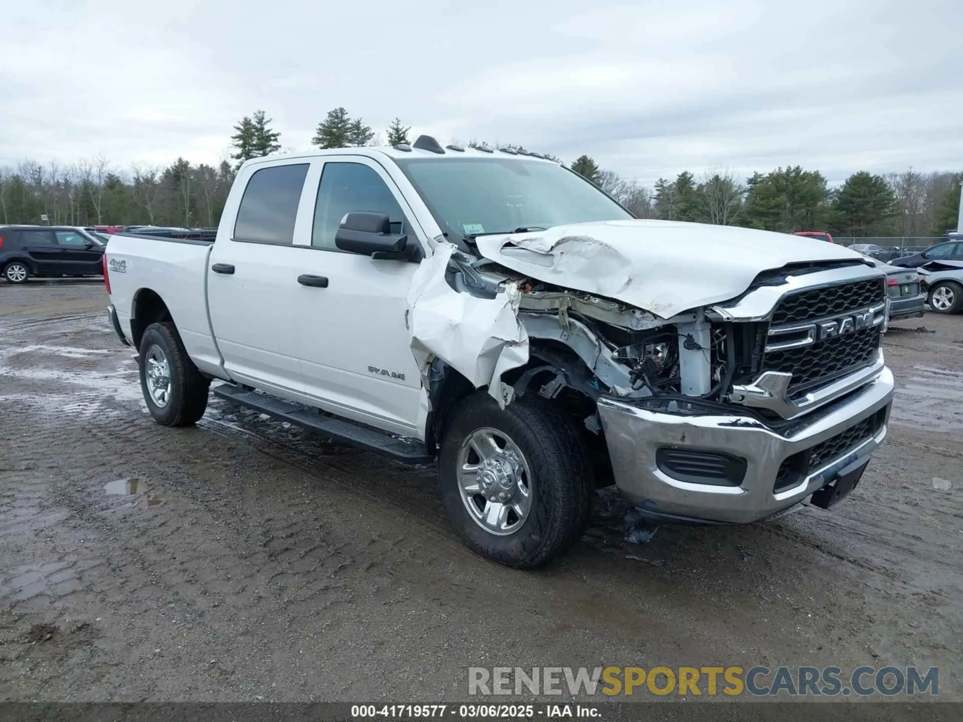 1 Photograph of a damaged car 3C6UR5CL2LG101378 RAM 2500 2020