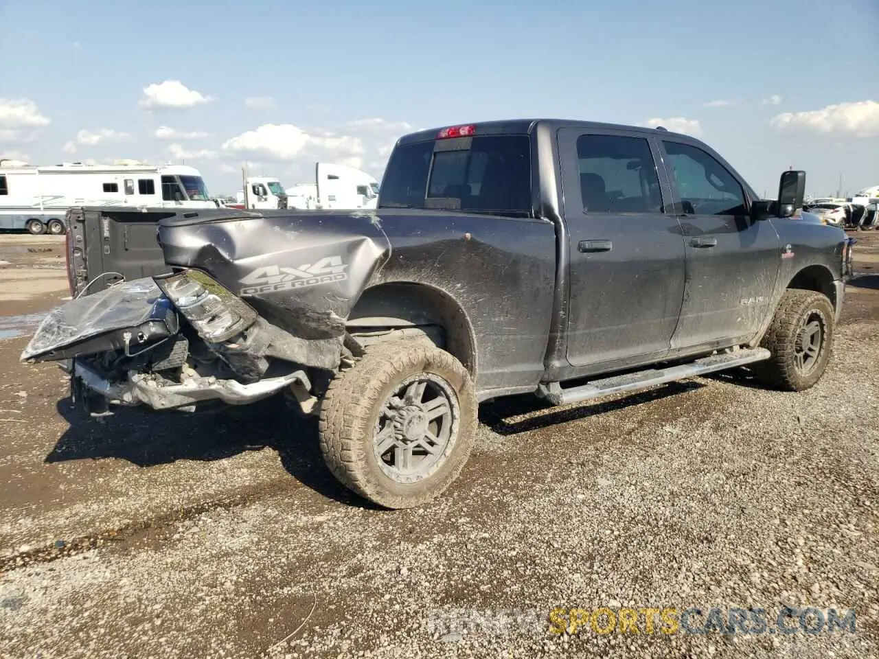 3 Photograph of a damaged car 3C6UR5CL7LG280954 RAM 2500 2020