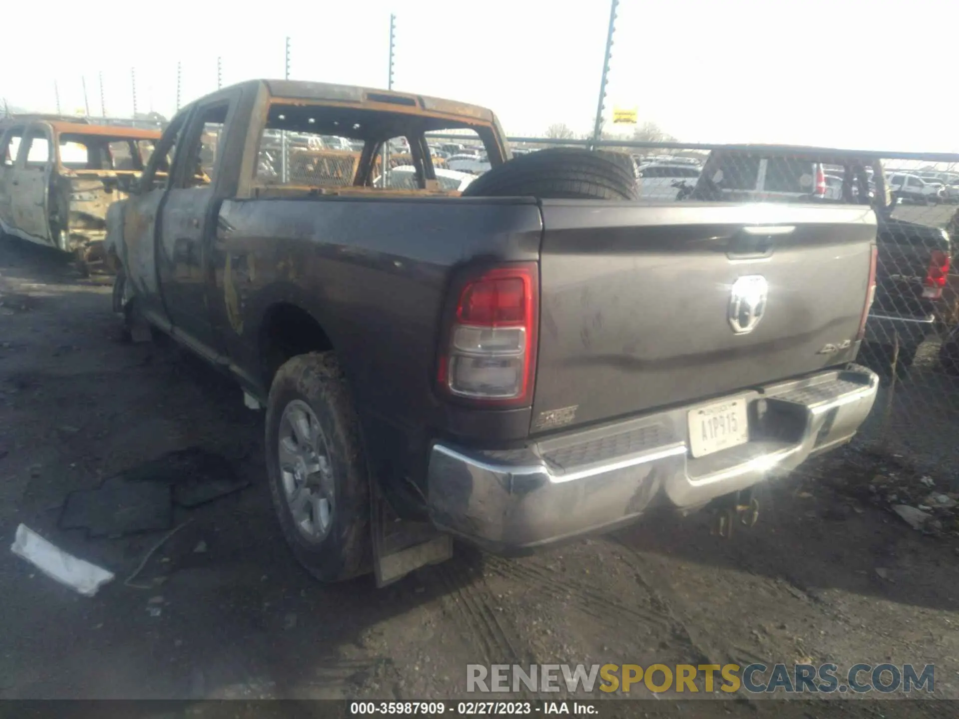 3 Photograph of a damaged car 3C6UR5CL7LG284387 RAM 2500 2020