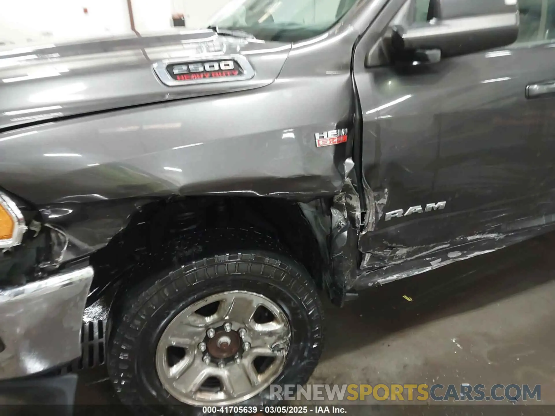 6 Photograph of a damaged car 3C6UR5DJ8LG298134 RAM 2500 2020