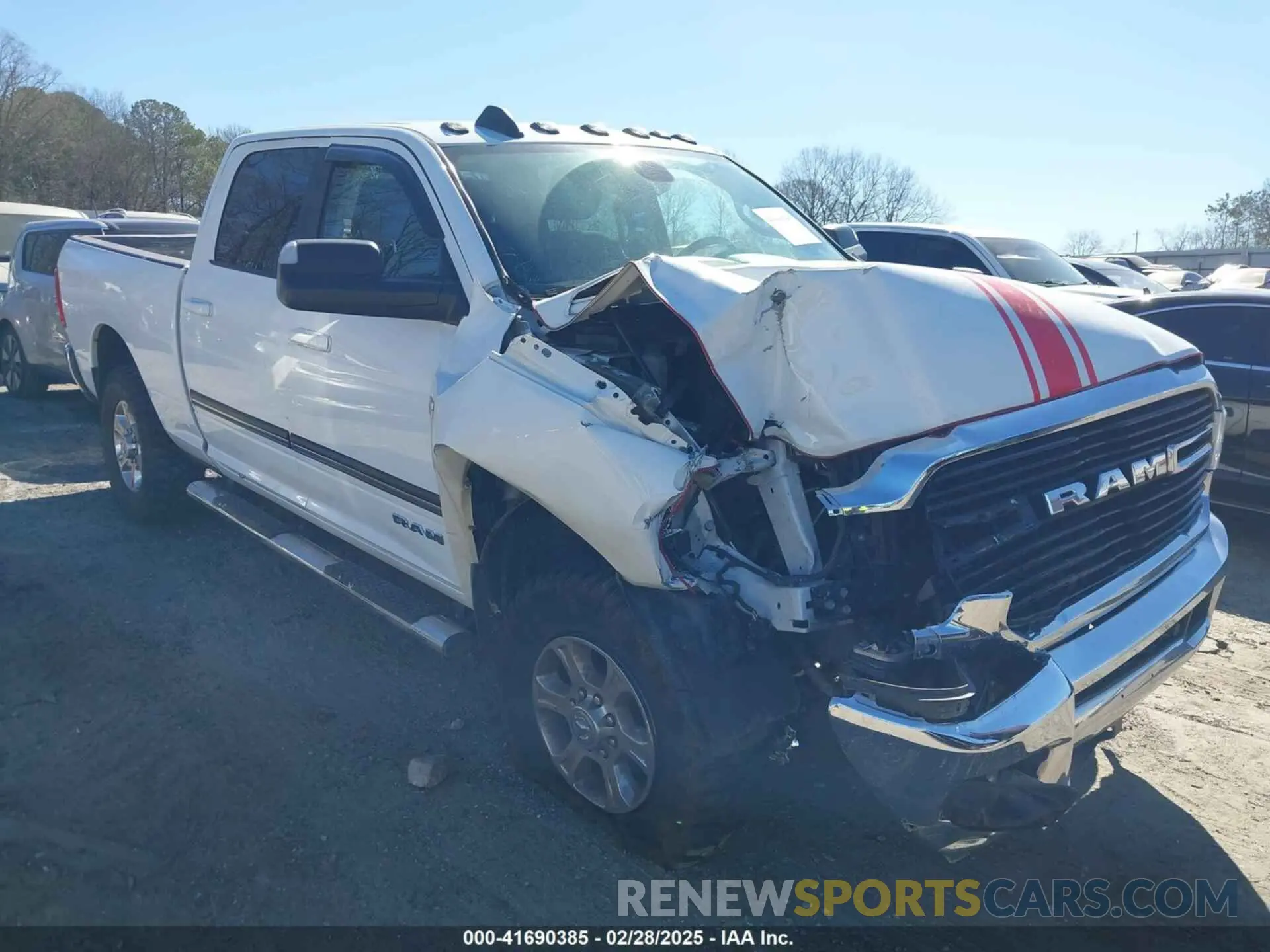 1 Photograph of a damaged car 3C6UR5DJXLG250070 RAM 2500 2020