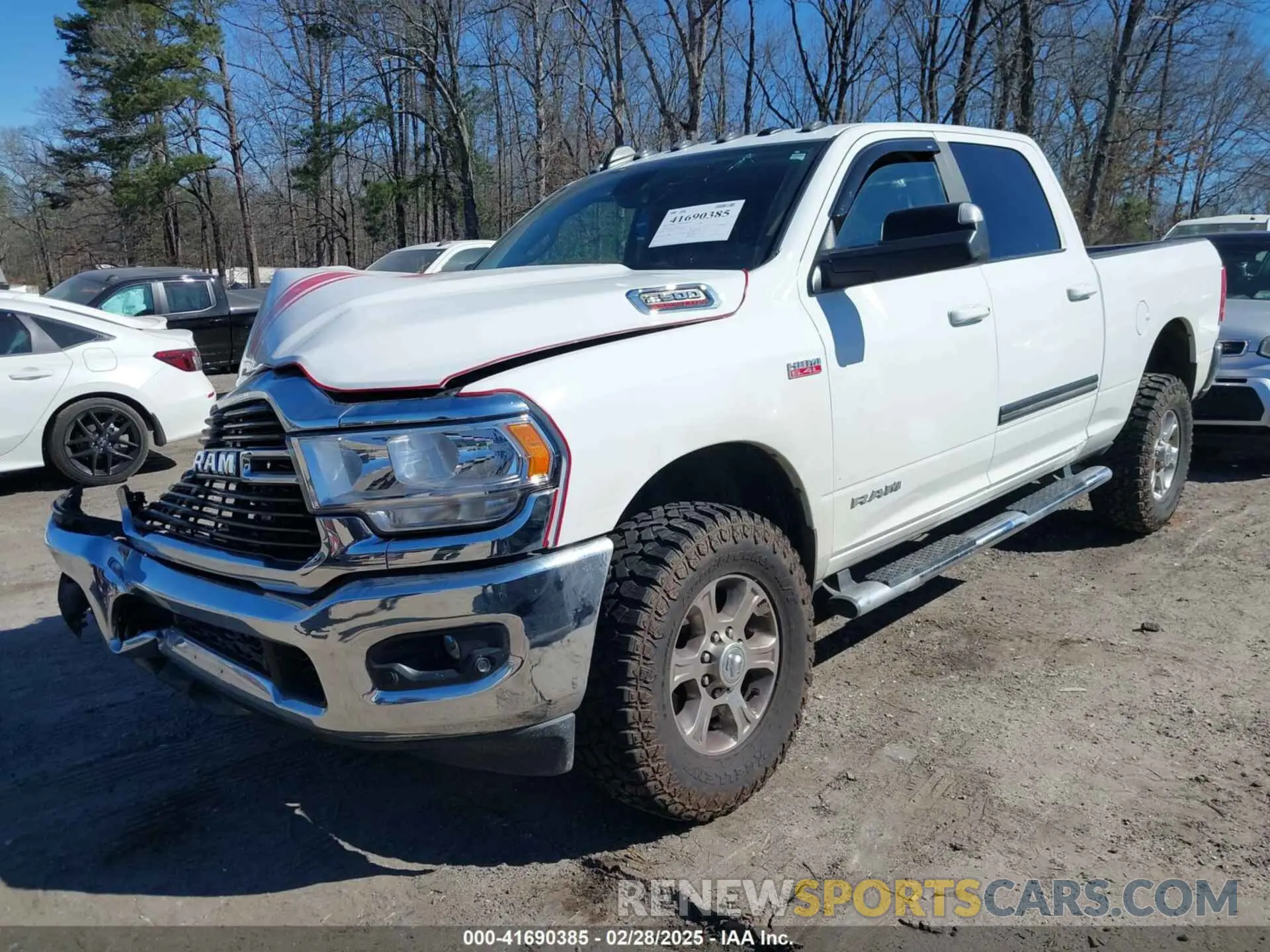 2 Photograph of a damaged car 3C6UR5DJXLG250070 RAM 2500 2020