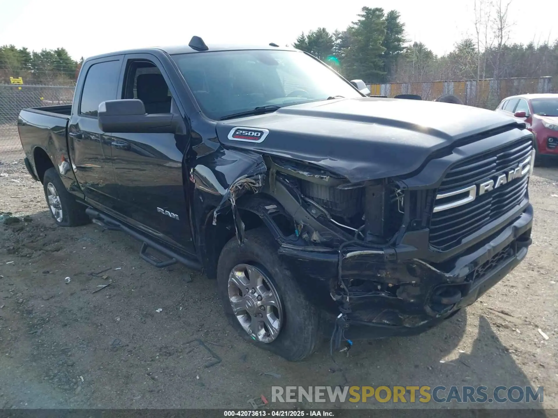 1 Photograph of a damaged car 3C6UR5DL1LG115240 RAM 2500 2020