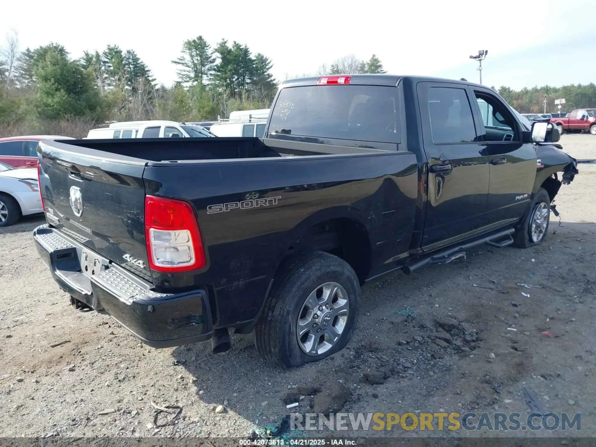 4 Photograph of a damaged car 3C6UR5DL1LG115240 RAM 2500 2020
