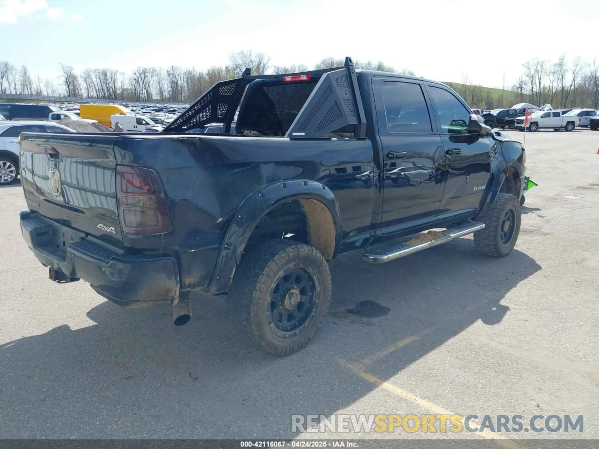 4 Photograph of a damaged car 3C6UR5DL6LG116741 RAM 2500 2020