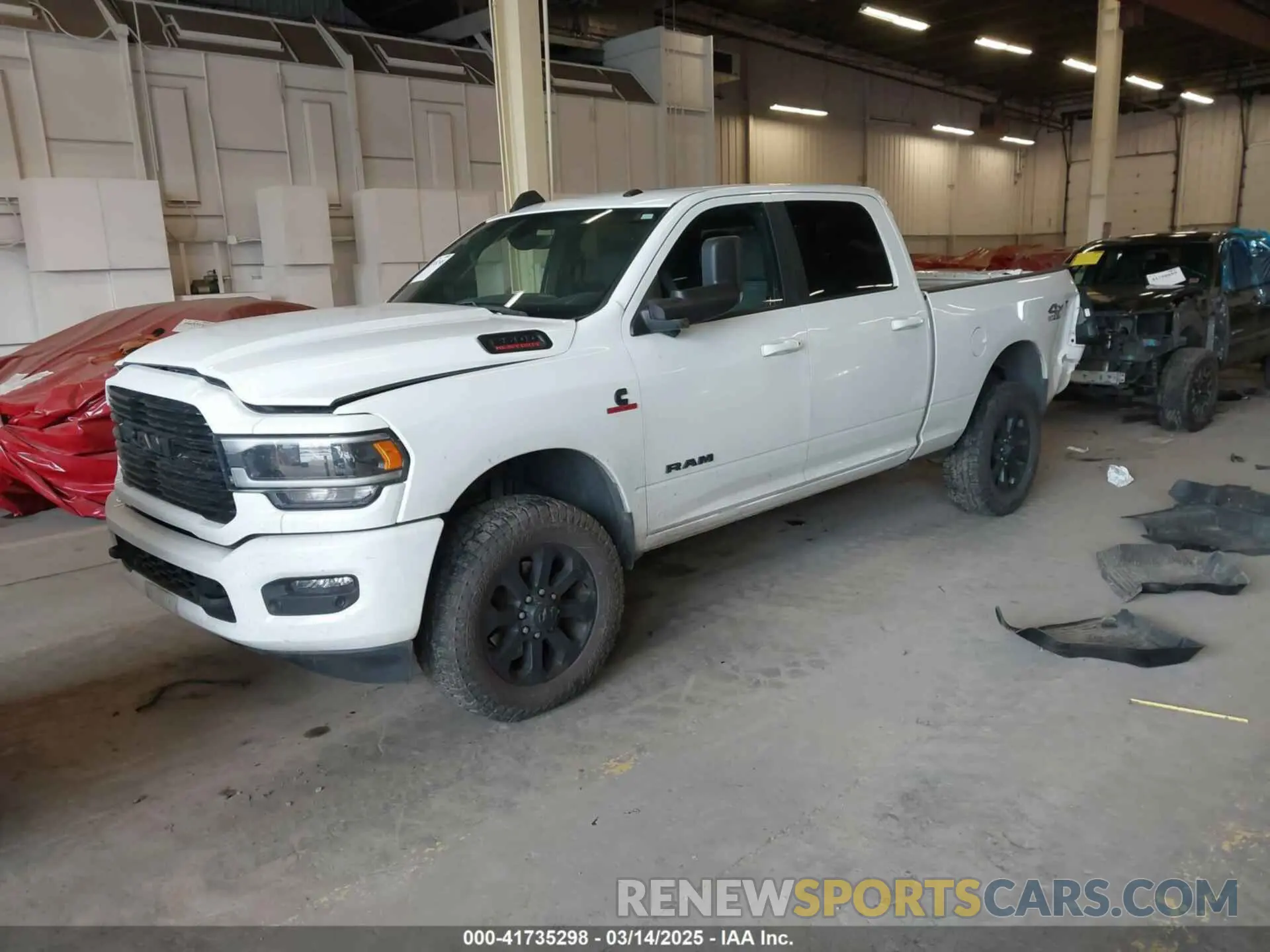 2 Photograph of a damaged car 3C6UR5DL9LG244374 RAM 2500 2020