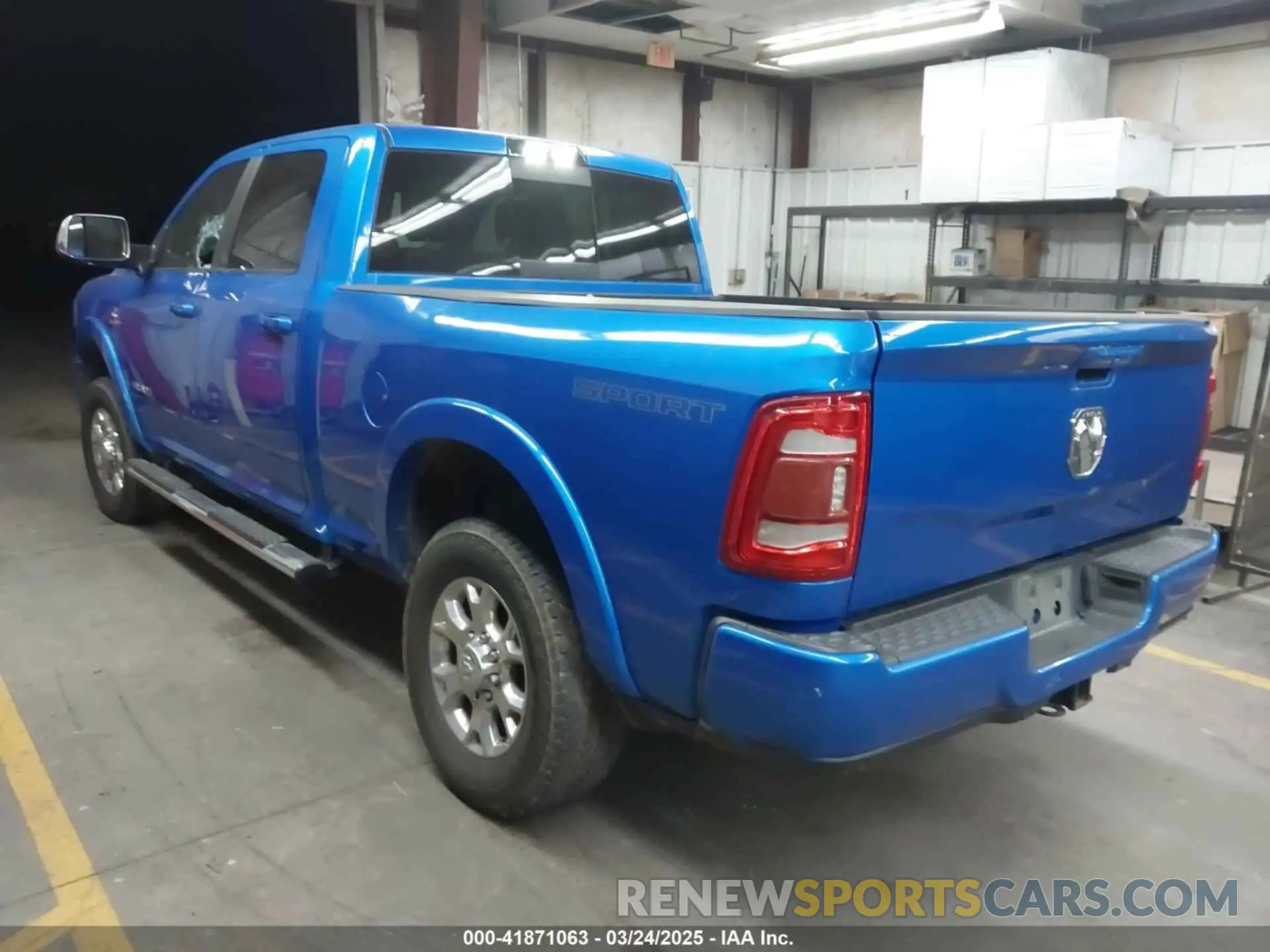 3 Photograph of a damaged car 3C6UR5FL4LG208430 RAM 2500 2020