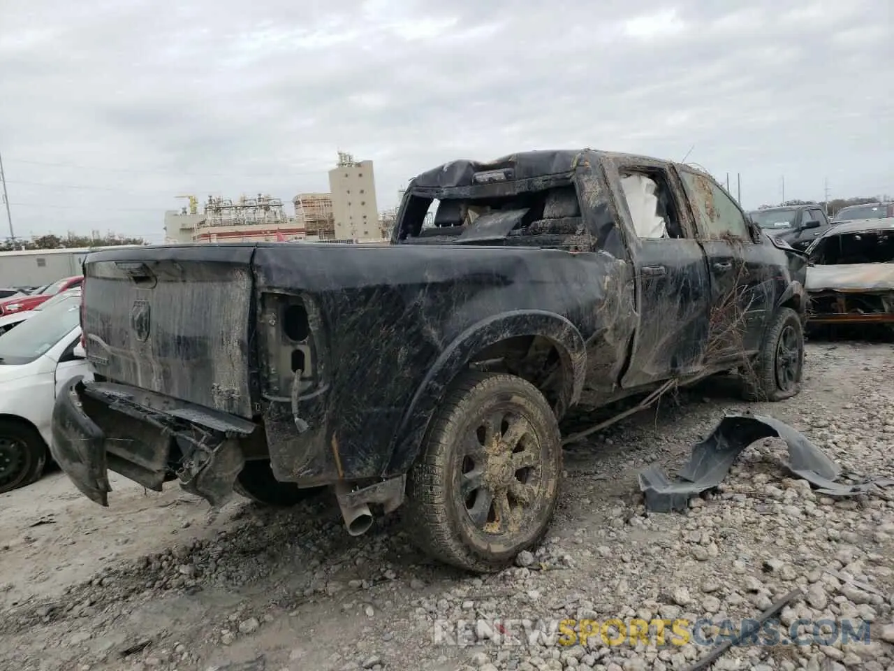 3 Photograph of a damaged car 3C6UR5FL5LG274937 RAM 2500 2020