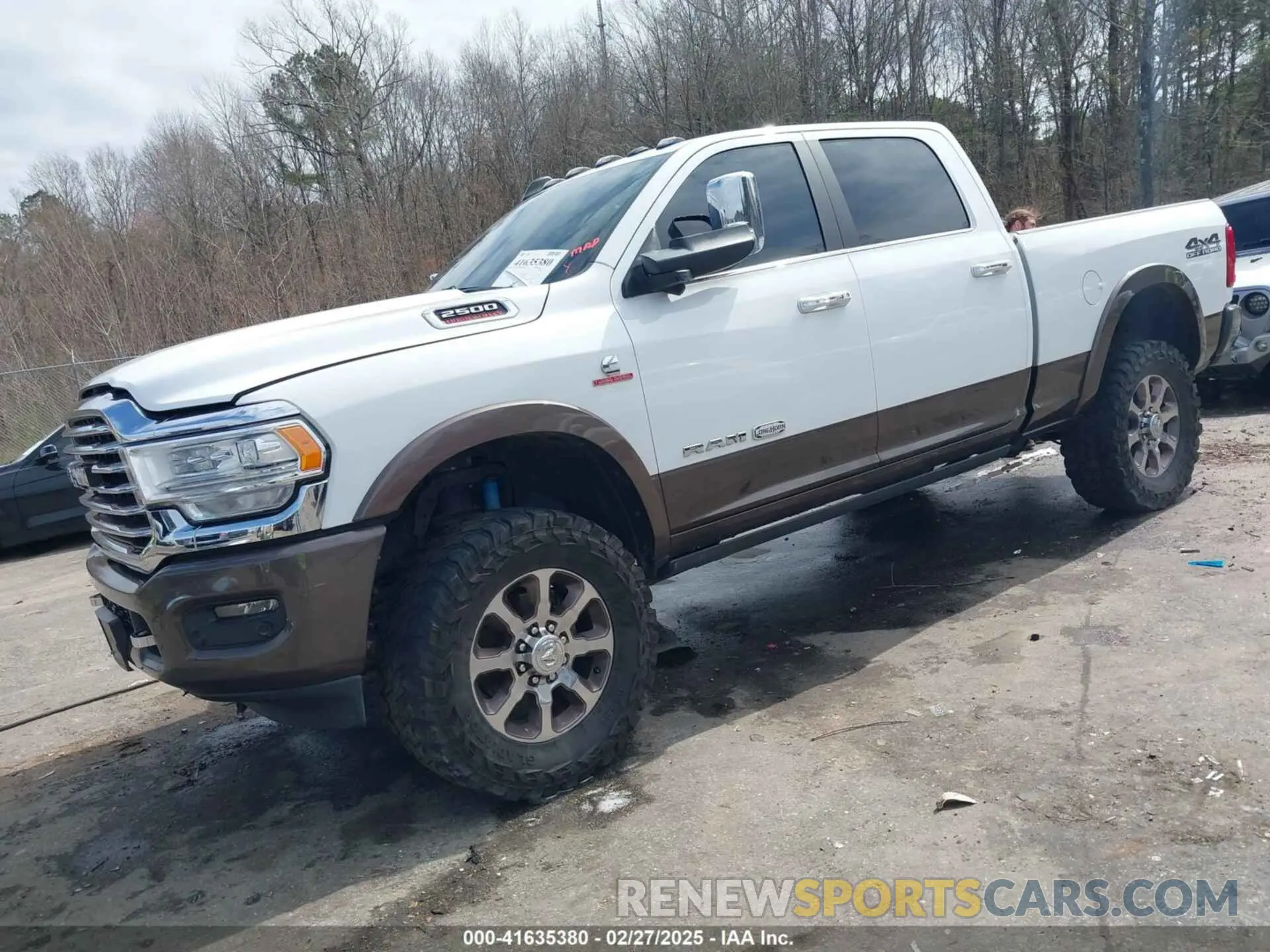2 Photograph of a damaged car 3C6UR5GL1LG193271 RAM 2500 2020