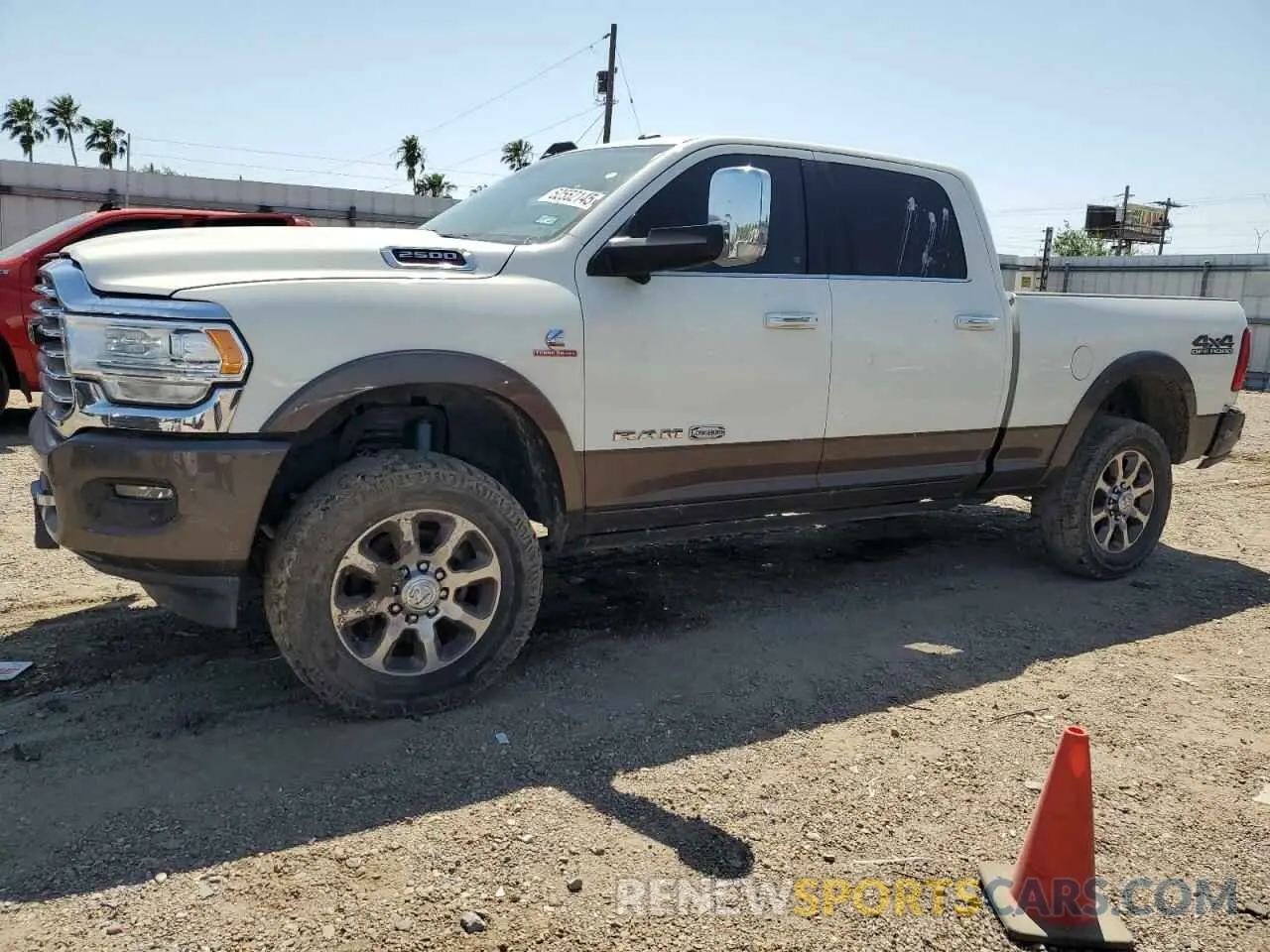 1 Photograph of a damaged car 3C6UR5GL9LG146411 RAM 2500 2020