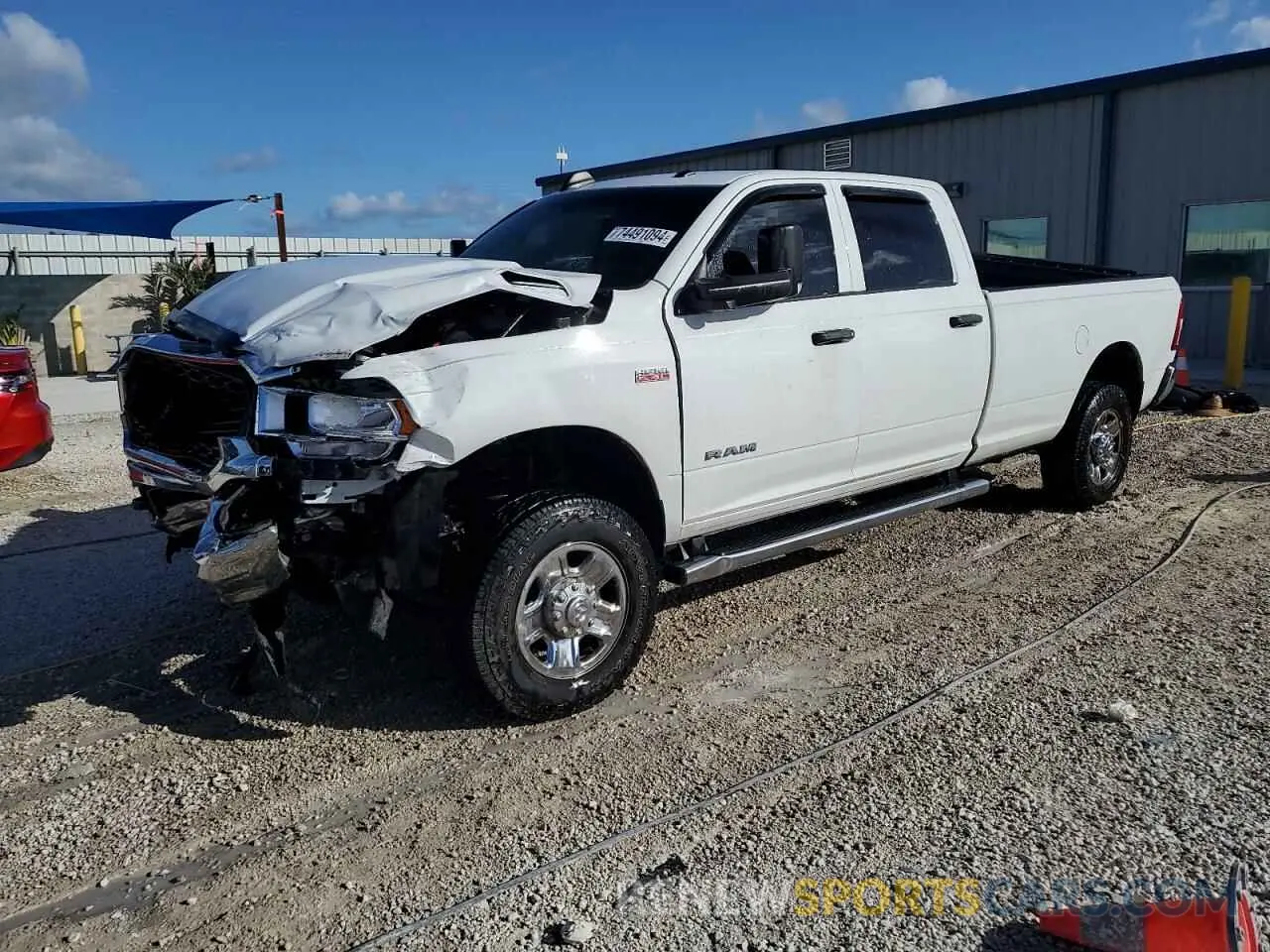 1 Photograph of a damaged car 3C6UR5HJ7LG248383 RAM 2500 2020