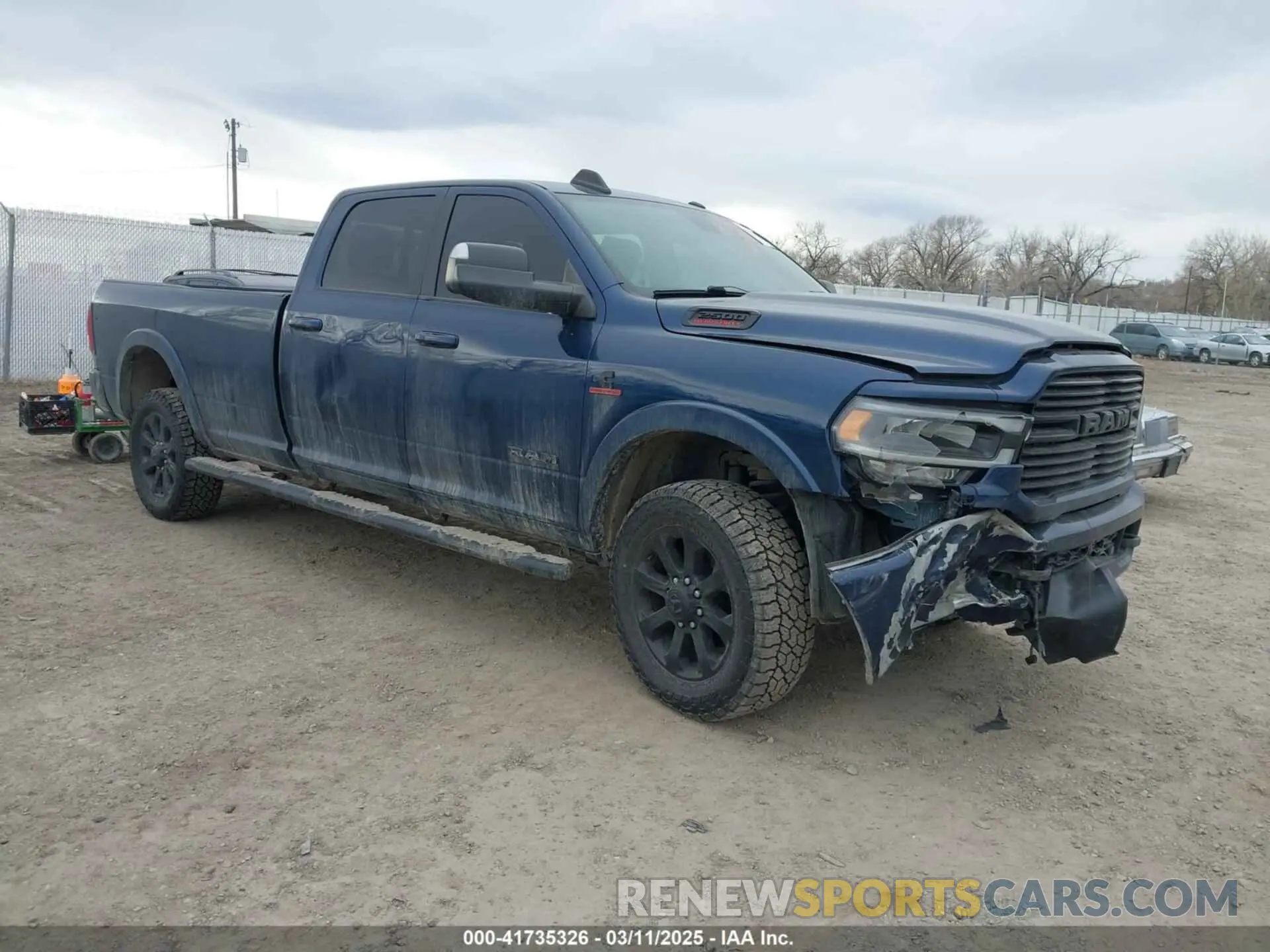1 Photograph of a damaged car 3C6UR5KL5LG267556 RAM 2500 2020