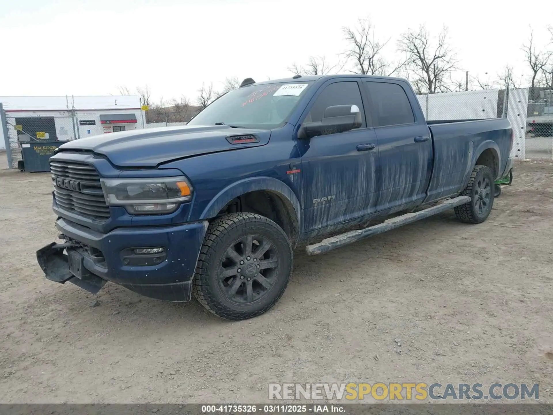 2 Photograph of a damaged car 3C6UR5KL5LG267556 RAM 2500 2020