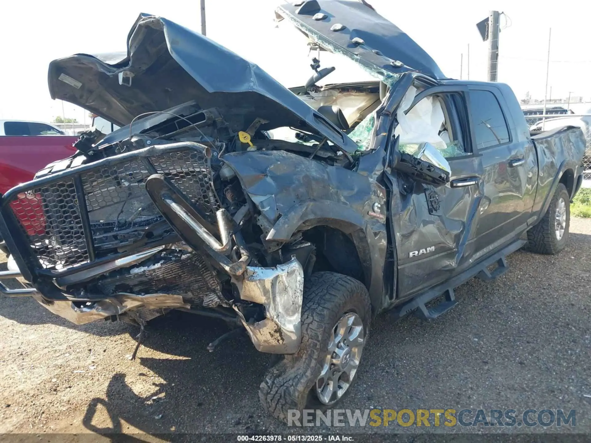 2 Photograph of a damaged car 3C6UR5NLXLG314141 RAM 2500 2020