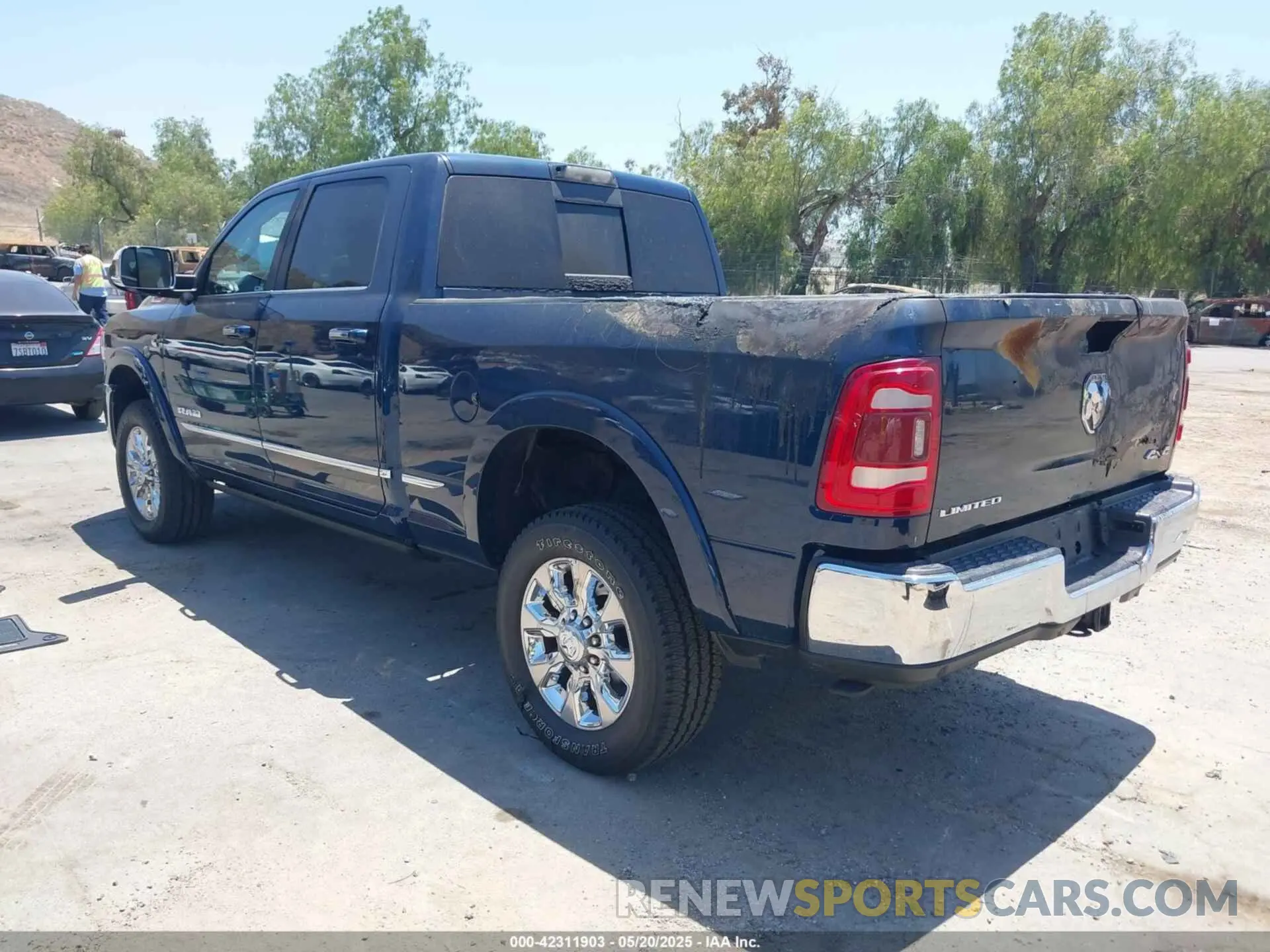 3 Photograph of a damaged car 3C6UR5SL1LG249958 RAM 2500 2020