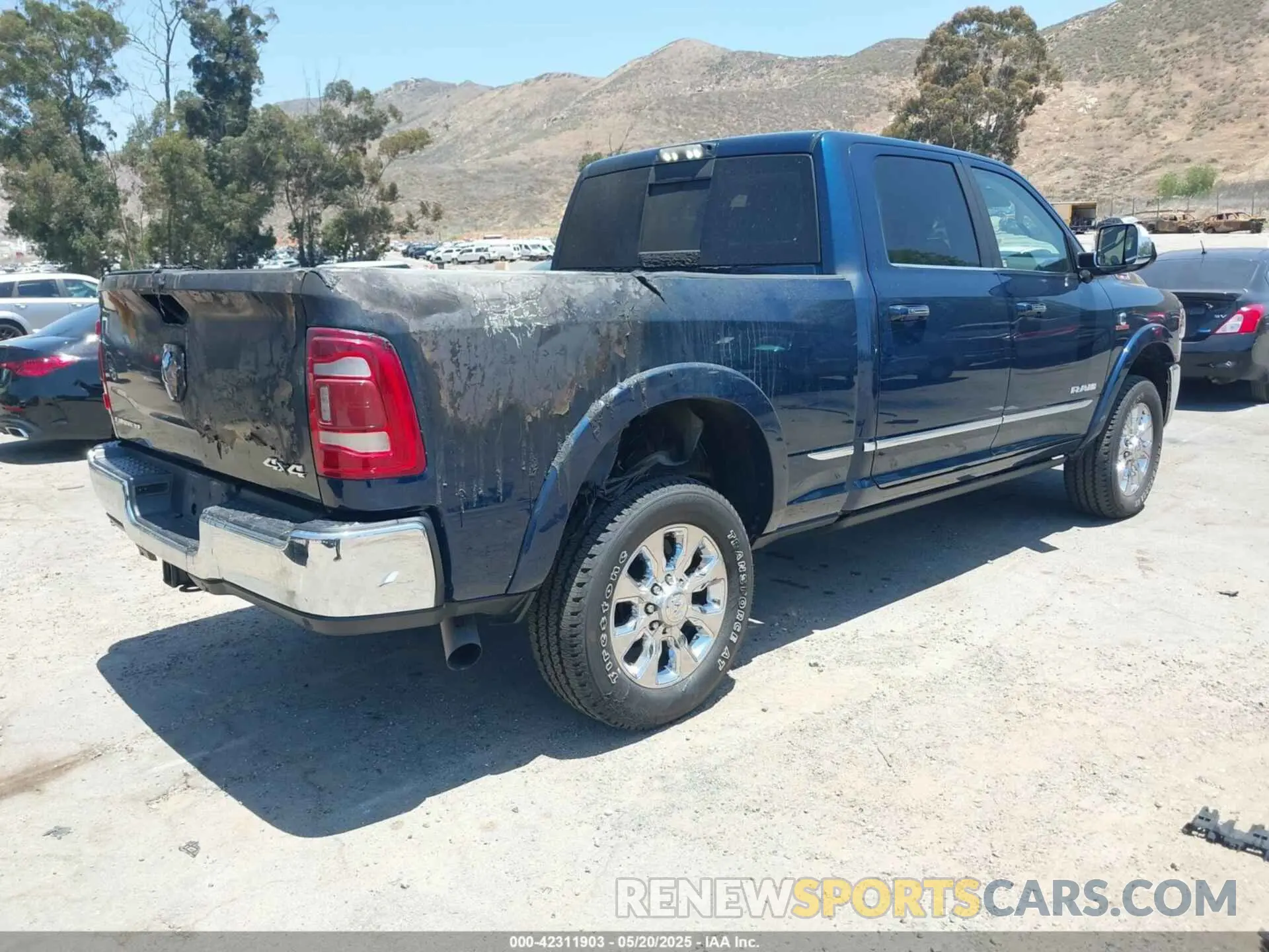 4 Photograph of a damaged car 3C6UR5SL1LG249958 RAM 2500 2020