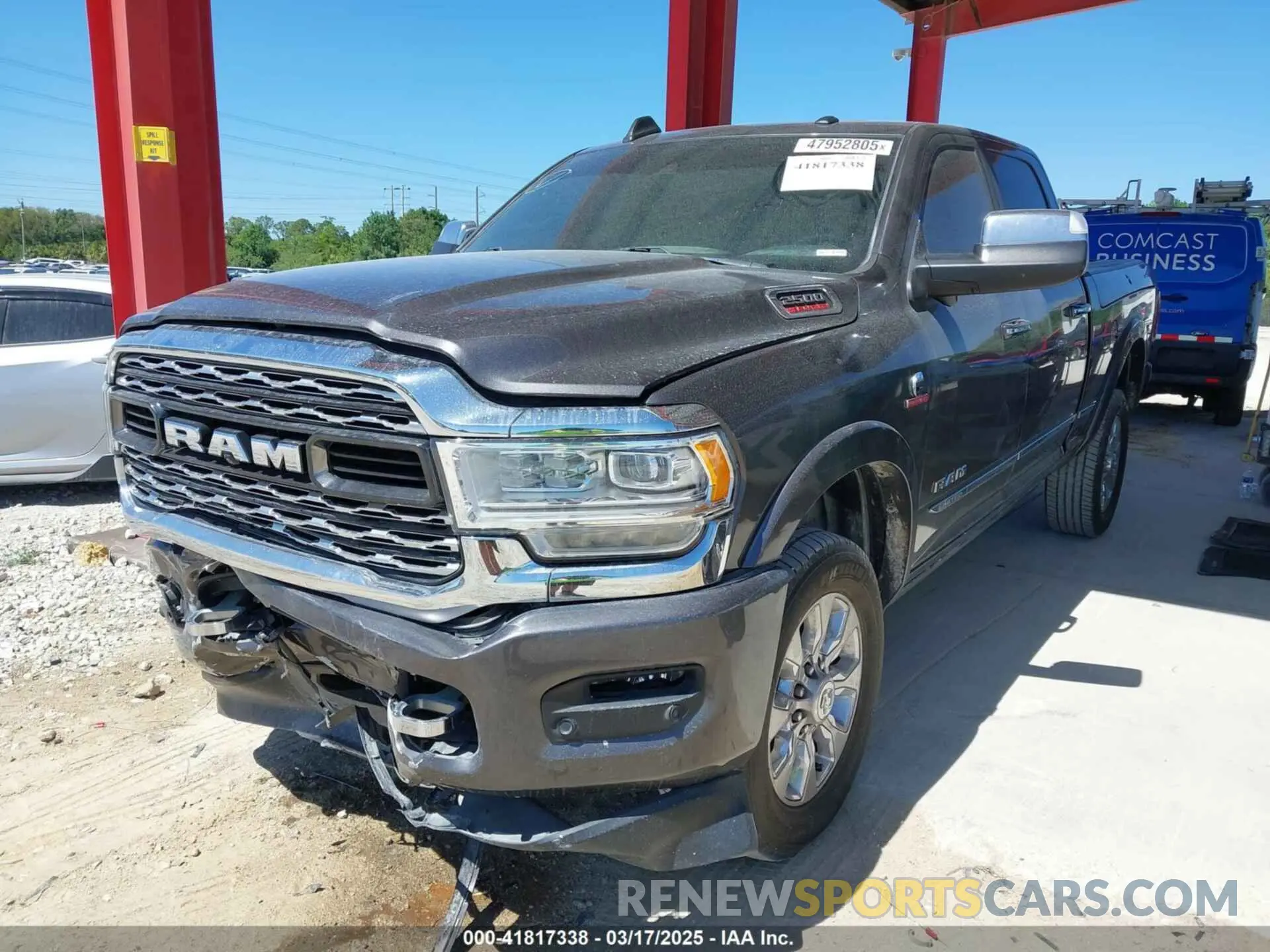 2 Photograph of a damaged car 3C6UR5SL2LG178429 RAM 2500 2020