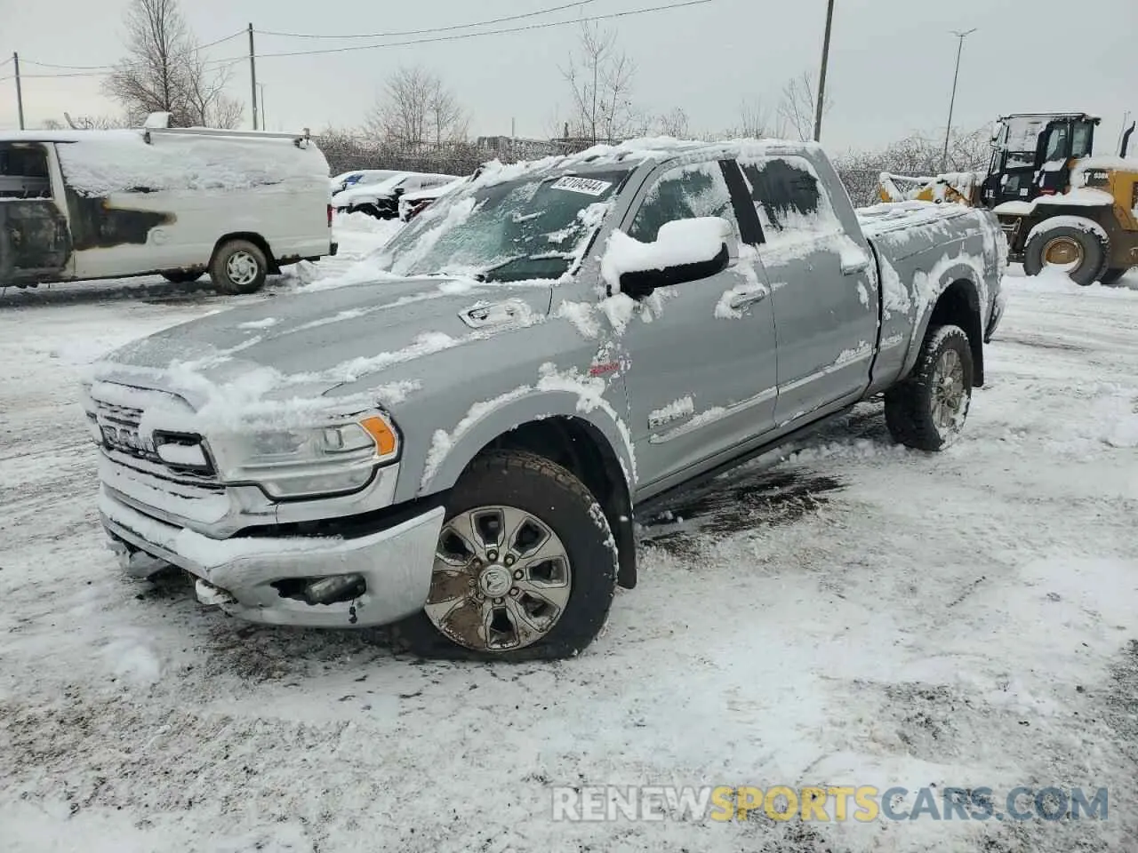 1 Photograph of a damaged car 3C6UR5SL8LG120616 RAM 2500 2020