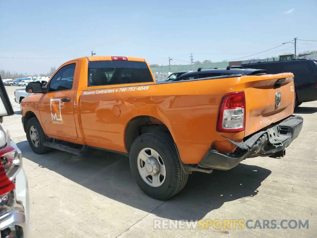 2 Photograph of a damaged car 3C6MR4AL2MG627234 RAM 2500 2021