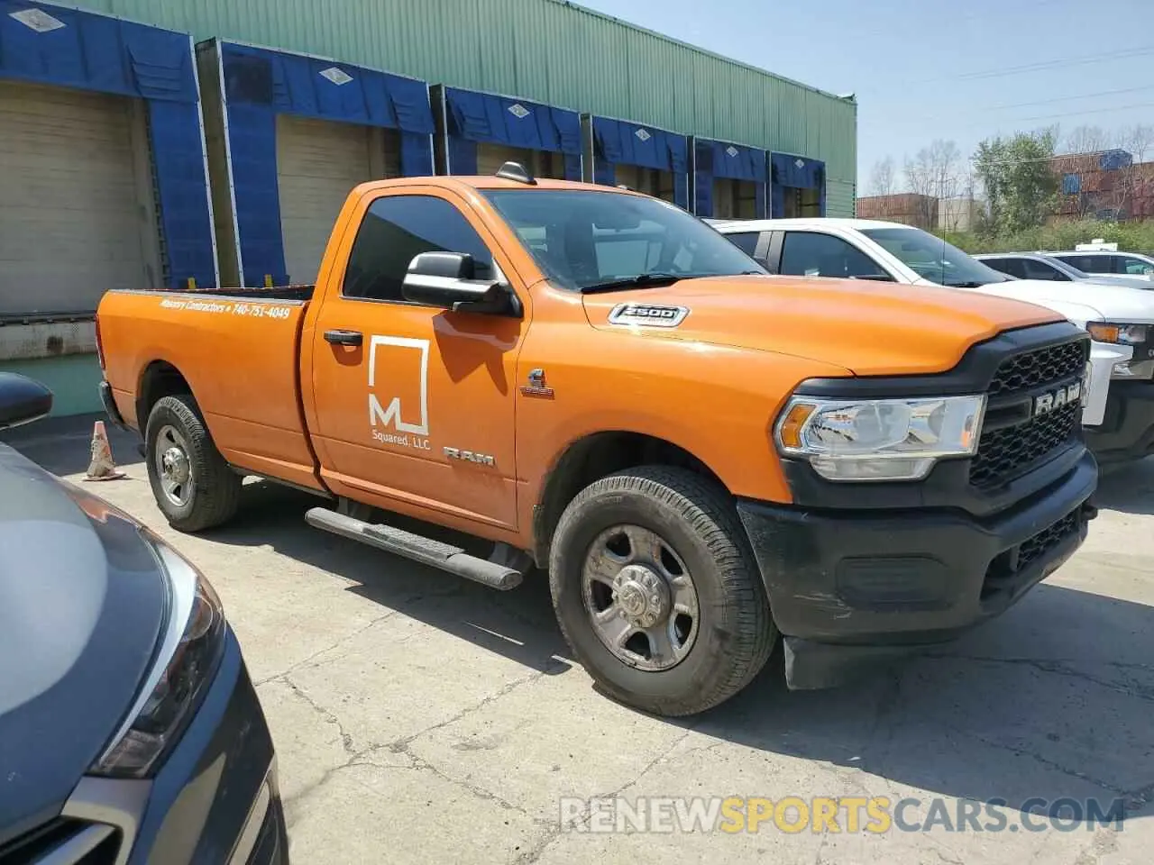 4 Photograph of a damaged car 3C6MR4AL2MG627234 RAM 2500 2021