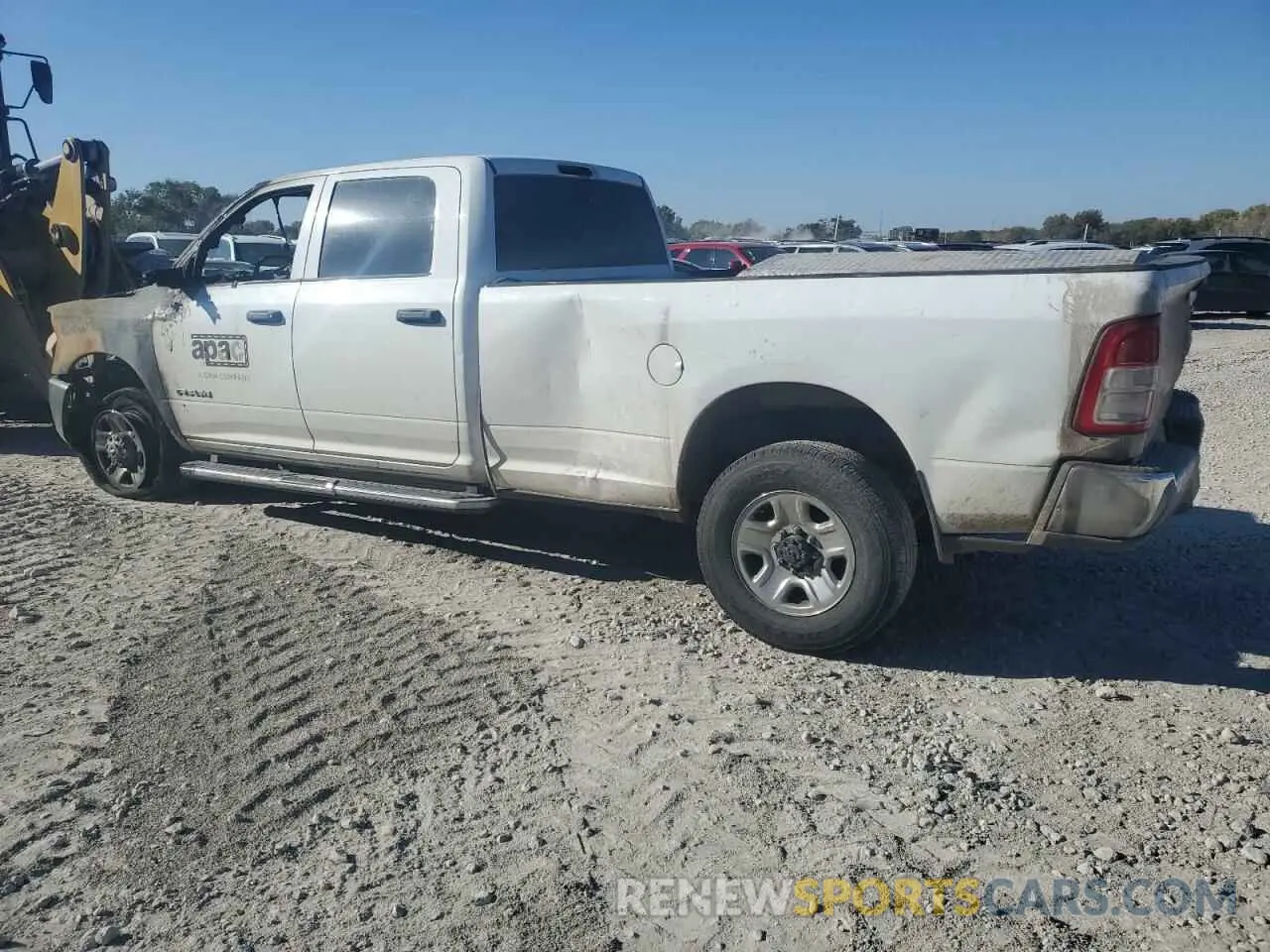 2 Photograph of a damaged car 3C6UR4HJ3MG600449 RAM 2500 2021