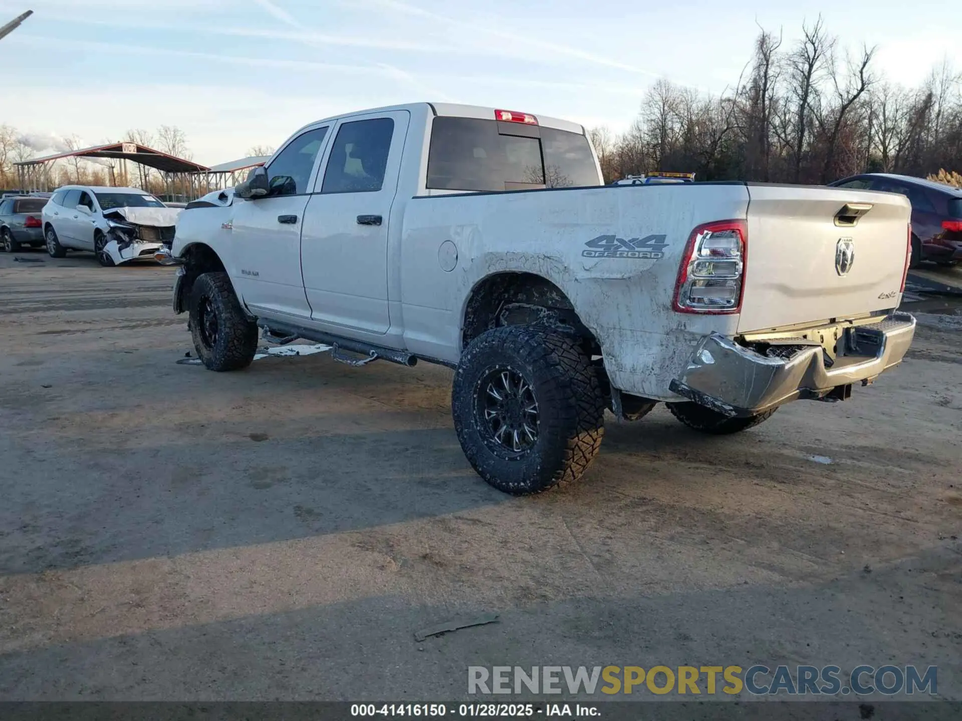 3 Photograph of a damaged car 3C6UR5CJ1MG679326 RAM 2500 2021