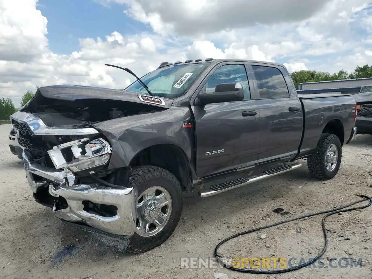 1 Photograph of a damaged car 3C6UR5CJ2MG608491 RAM 2500 2021